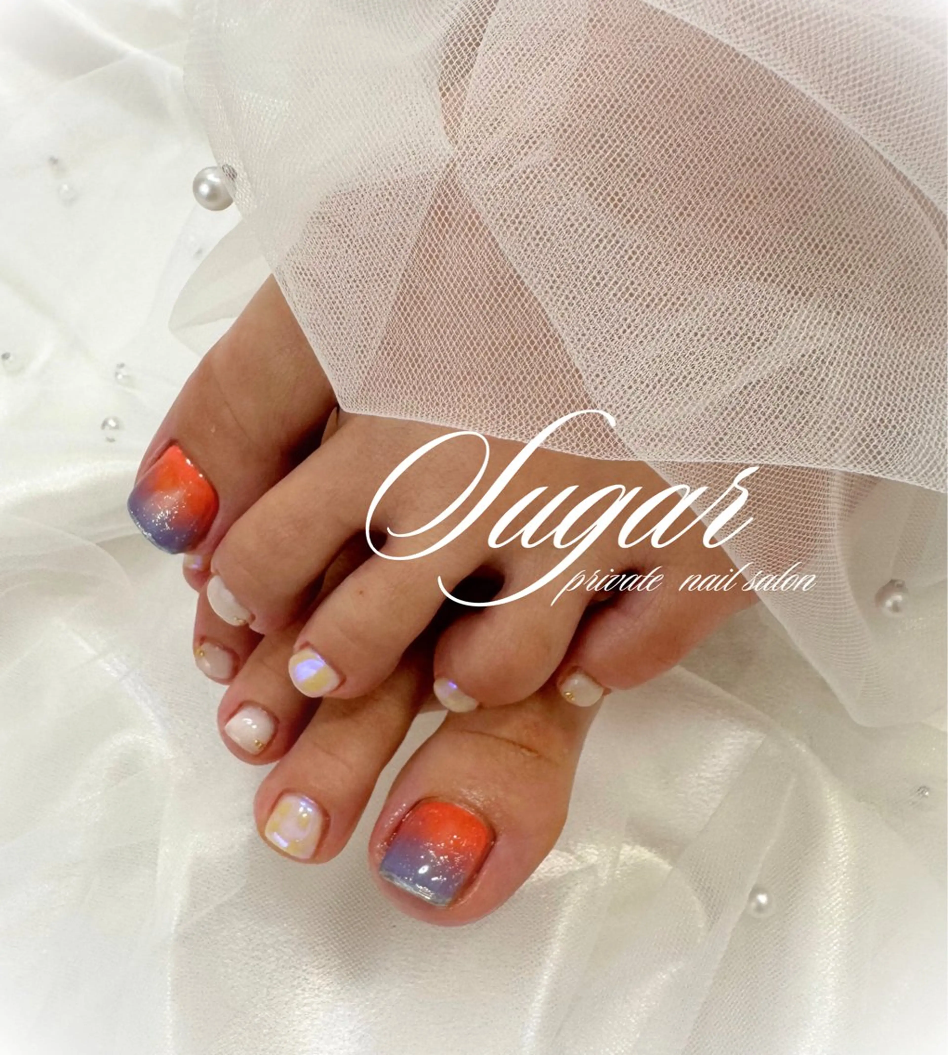 ネイル オーロラネイル 持ち込み Nail salon Sugarのネイルデザイン