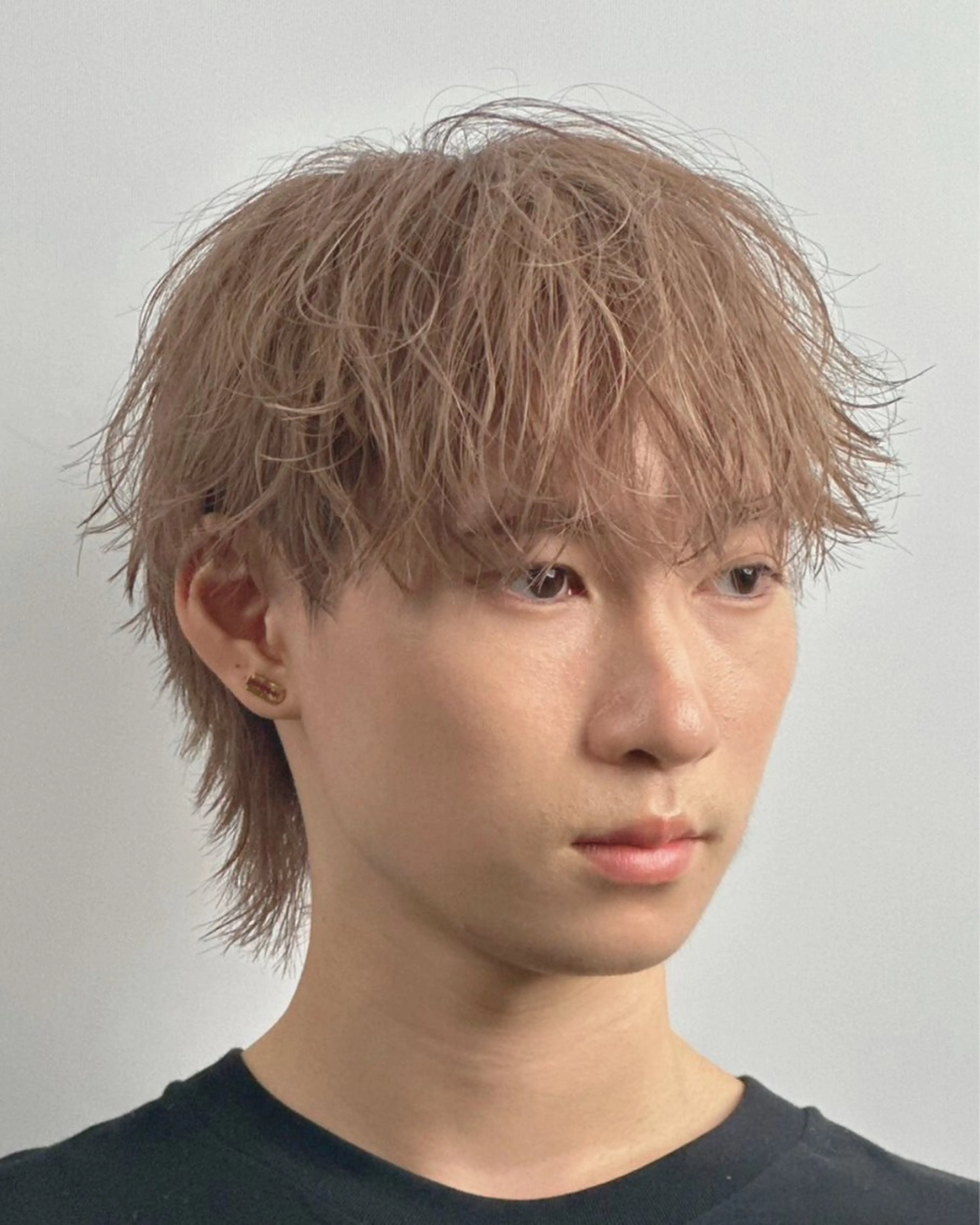 セミロング パーマ メンズ GLANZ/メンズ カットモデル予約用のヘアスタイル