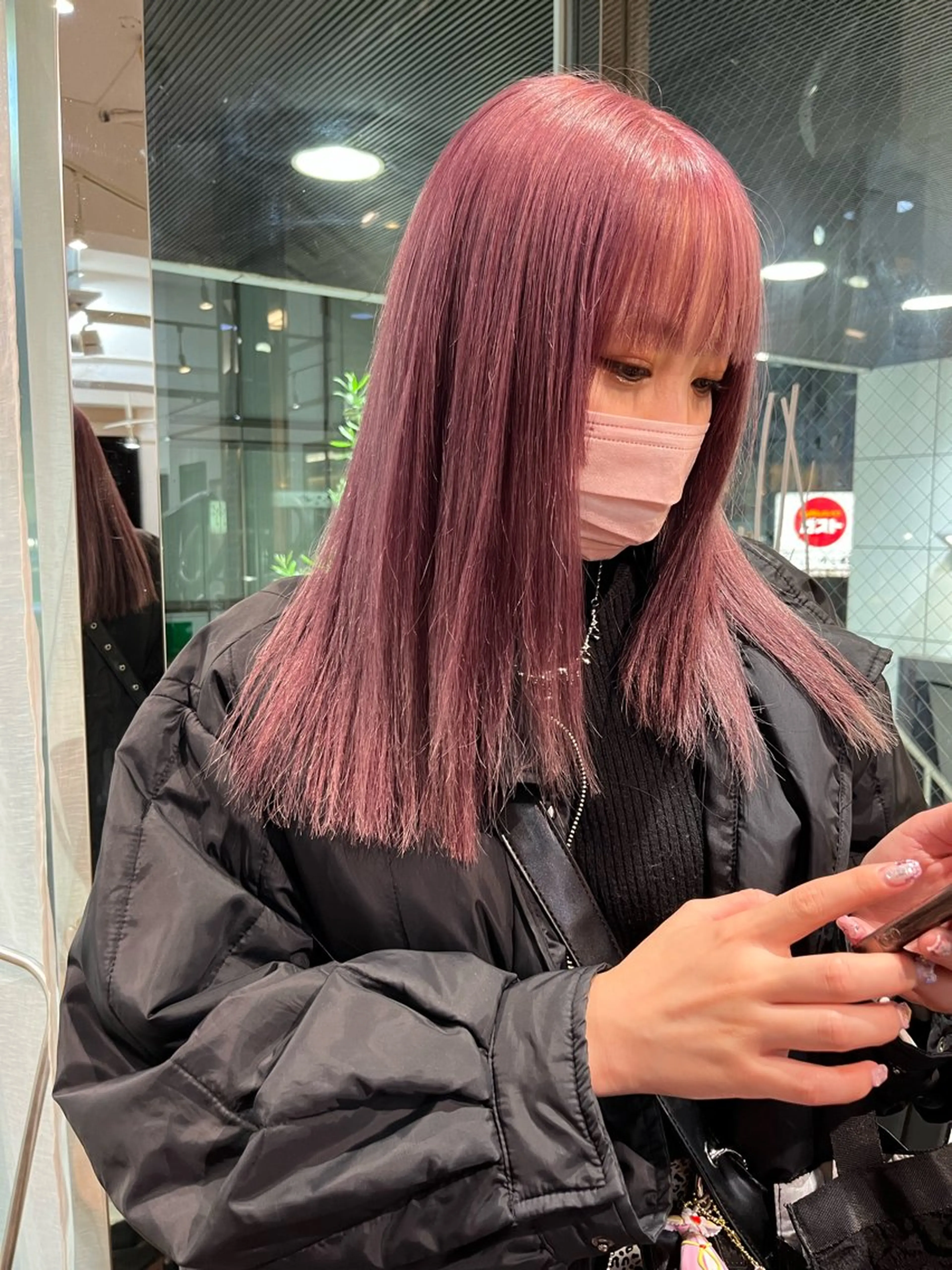 セミロング カラー ブリーチ ケアブリーチ ダブルカラー イヤリングカラー イルミナカラー ヘアカラー 💖デザインカラー/ タダ ハナカ💖のヘアスタイル