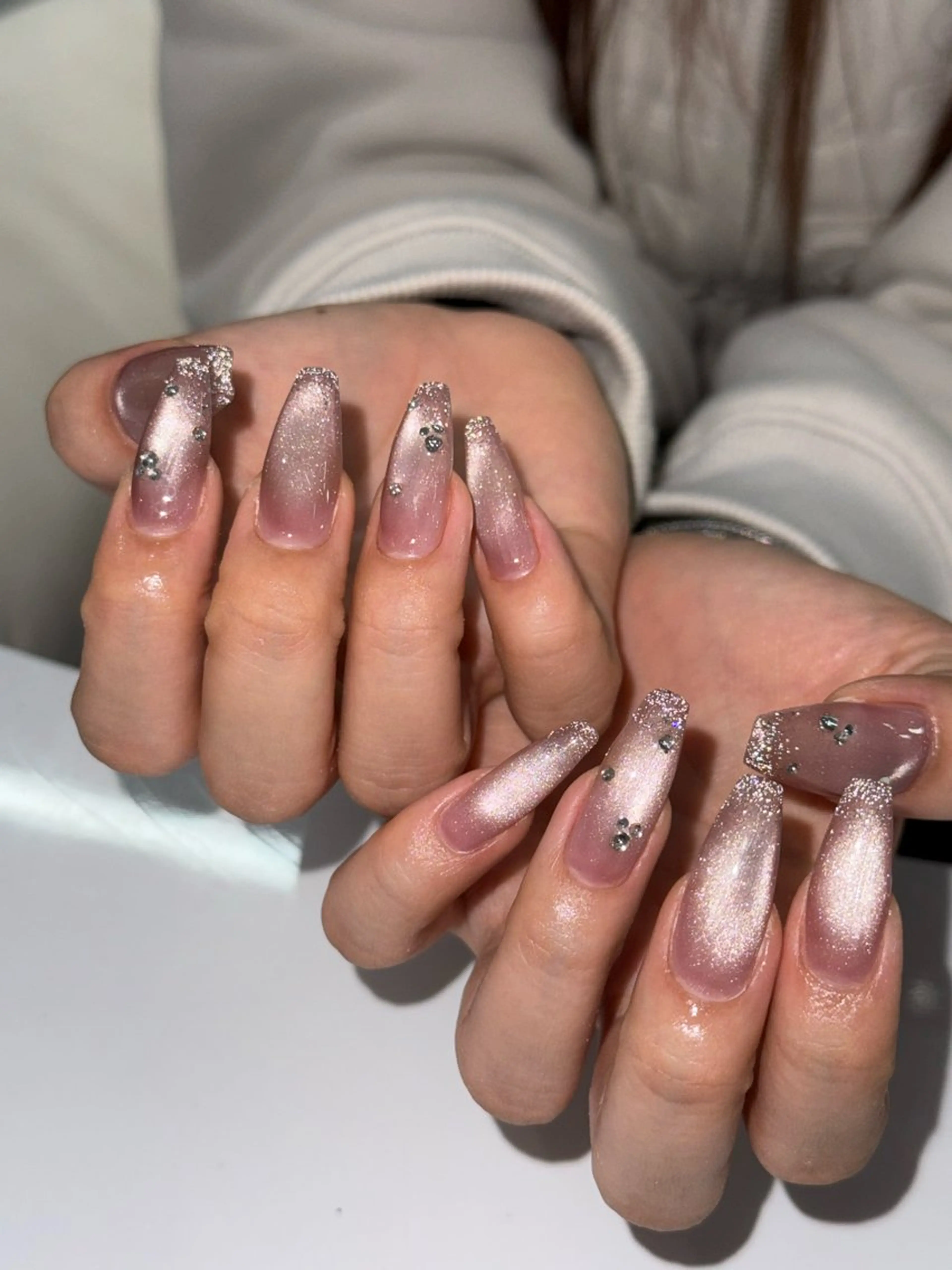 ネイル フラッシュネイル マグネットネイル ハンドネイル WOLTOKYO渋谷 yunaのネイルデザイン