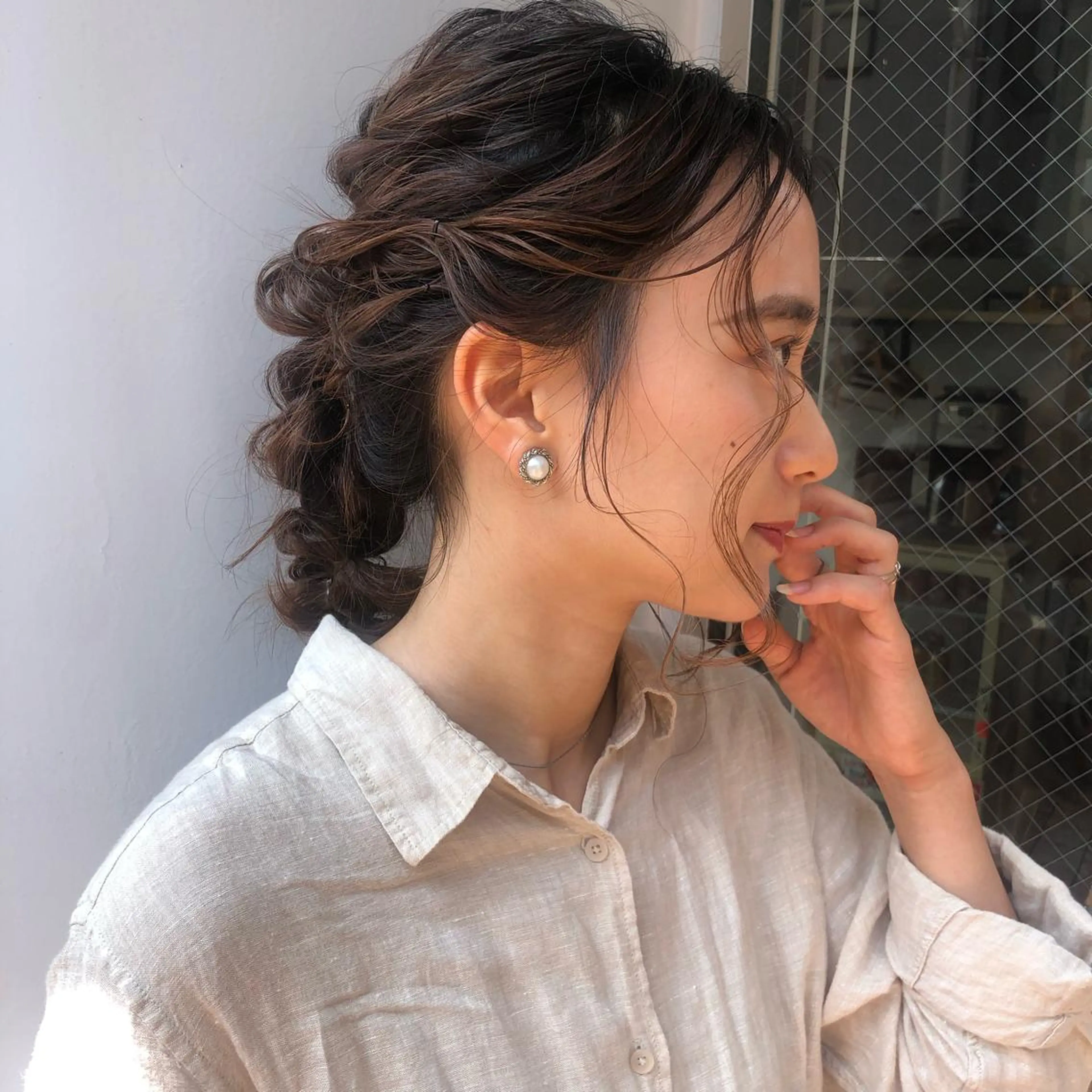 ミディアム カラー パーマ ヘアアレンジ BRUNTJET所属・MAEDA MADOKAのヘアスタイル