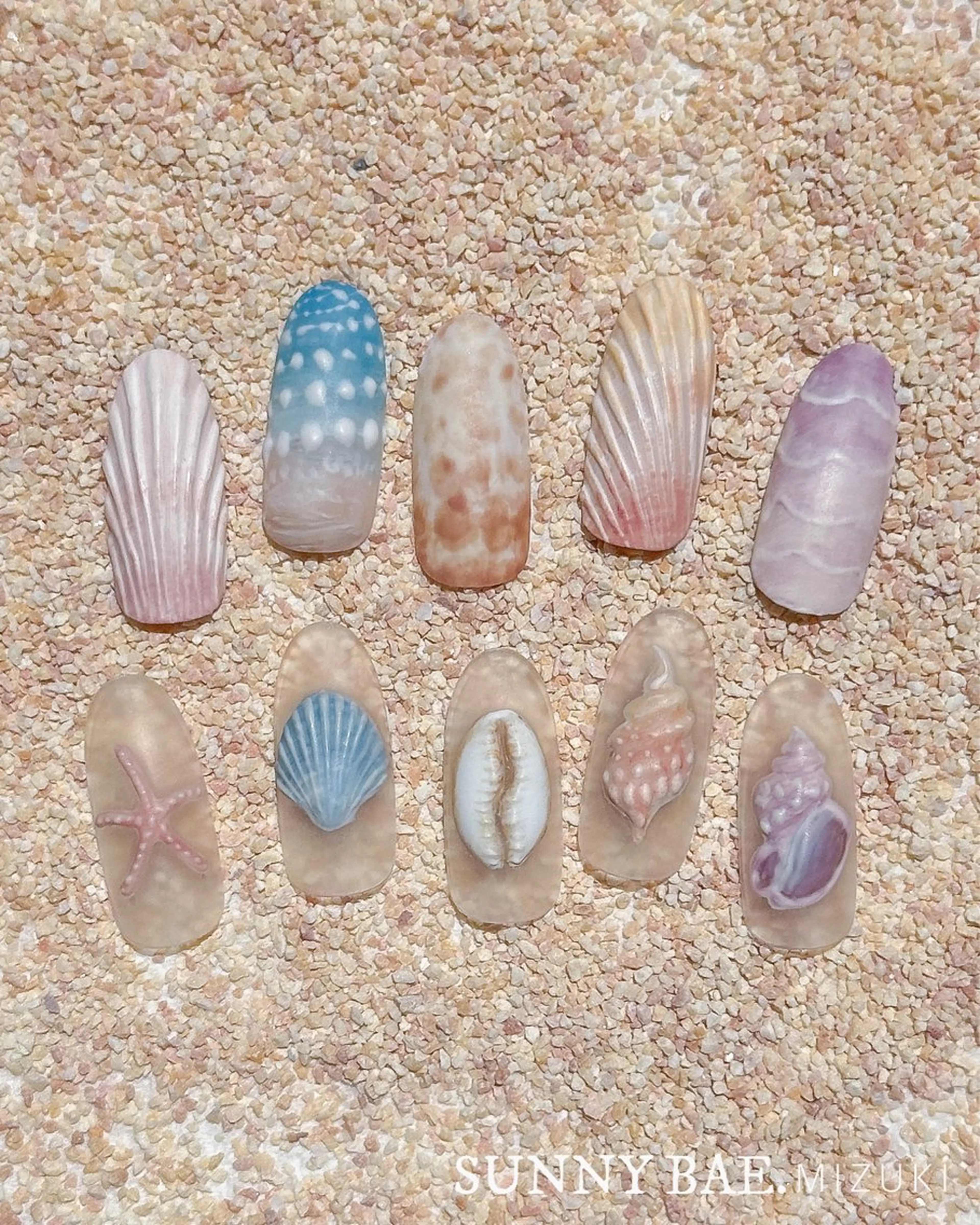 ネイル 夏ネイル ハンドネイル SUNNY BAE. 🌼MIZUKIのネイルデザイン