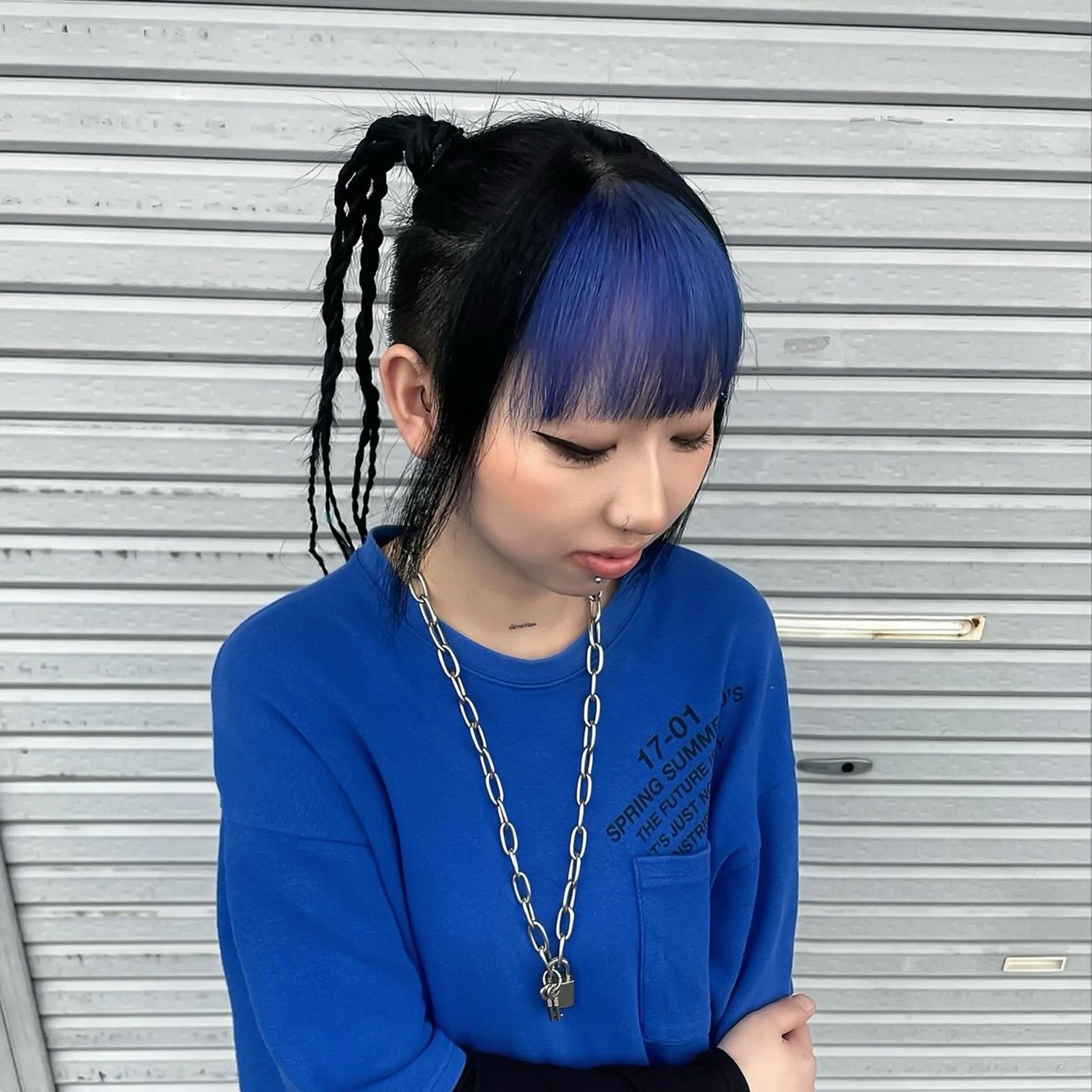 ミディアム ヘアカラー 杉山 亜未のヘアスタイル