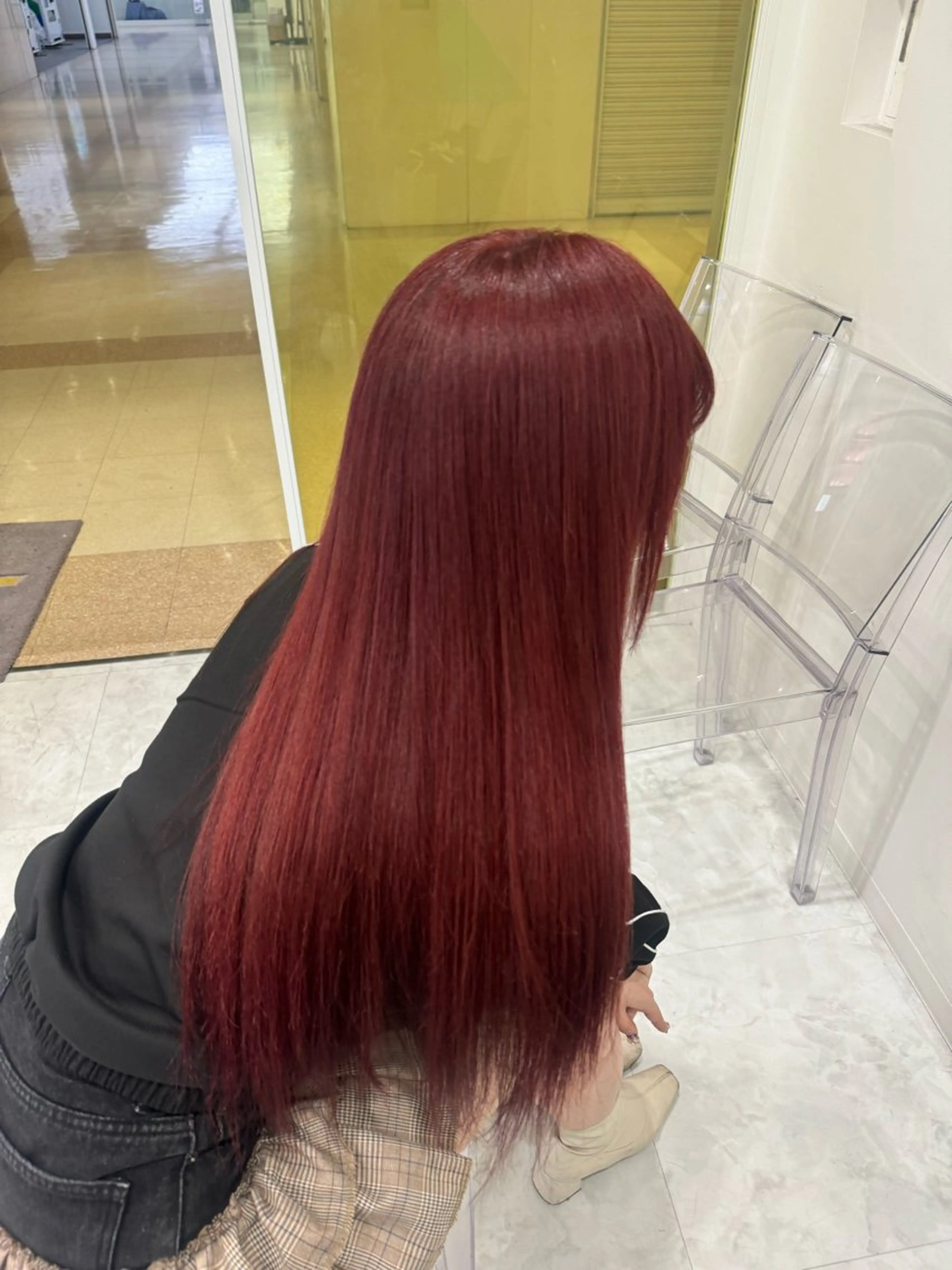 ロング カラー ヘアカラー ダメージレスハイ トーン💖kanonのヘアスタイル