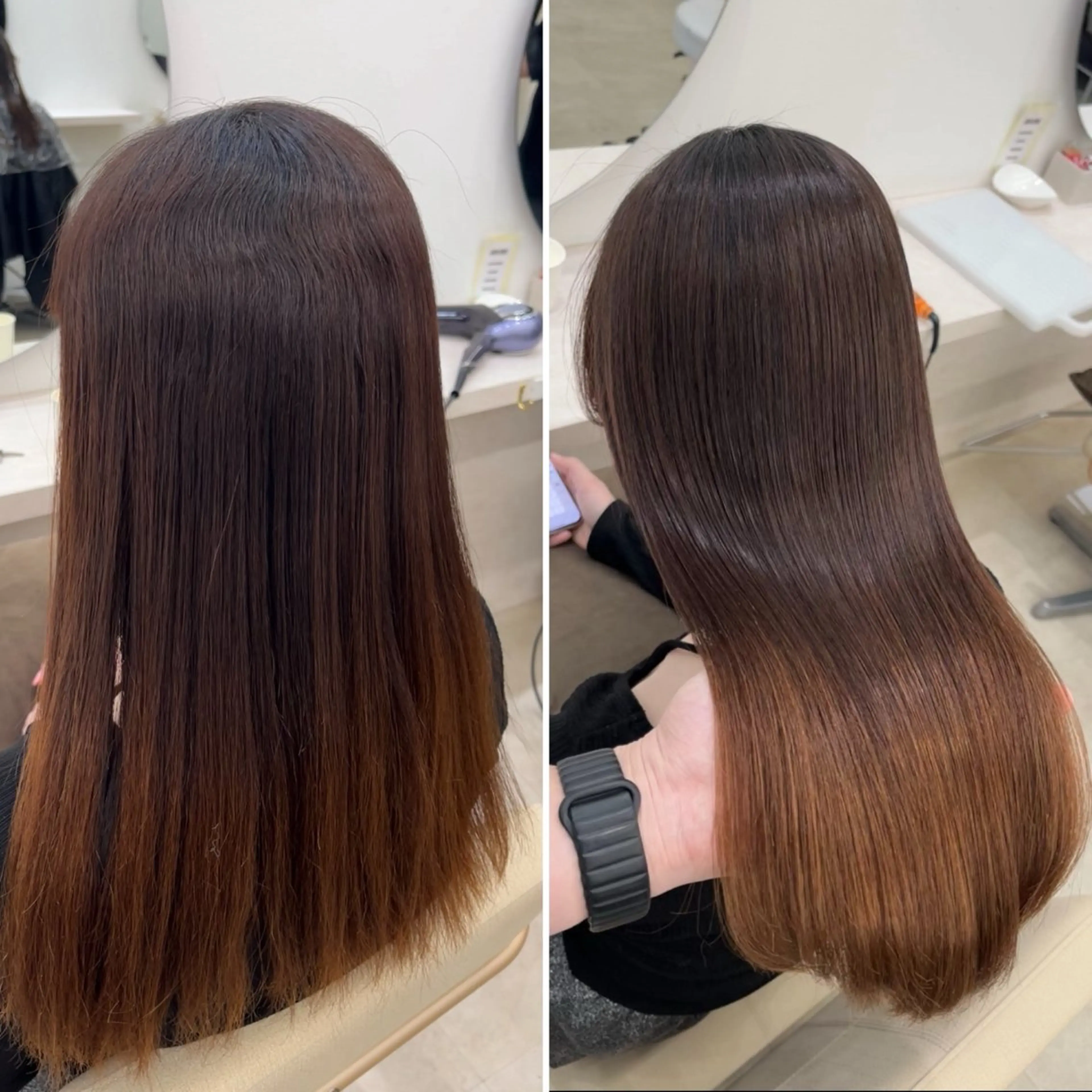 ロング カット 縮毛矯正 トリートメント 髪質改善/縮毛矯正 梅田茶屋町/西尾祐作のヘアスタイル