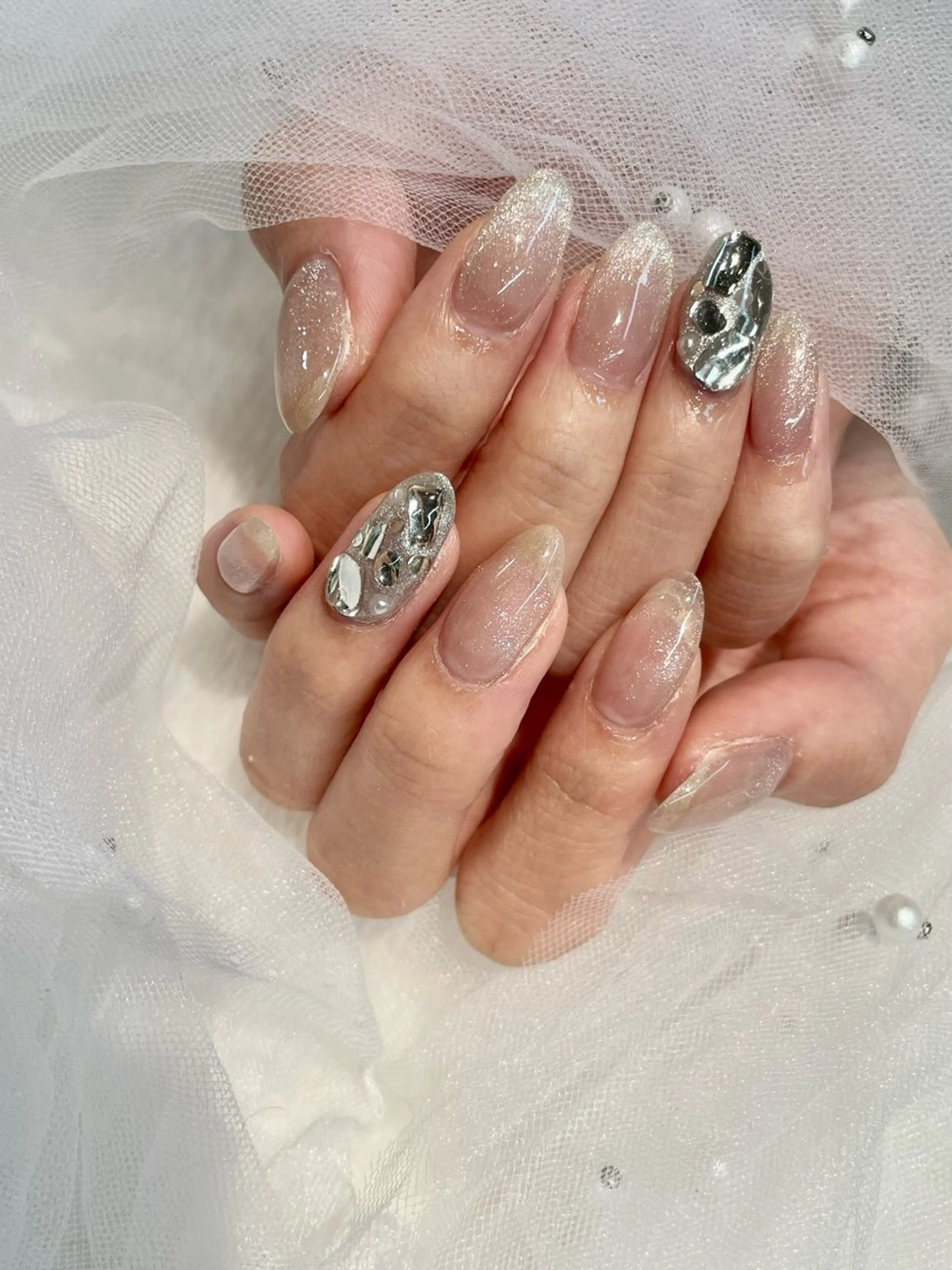 ネイル フレンチネイル ハンドネイル I-nail Moeのネイルデザイン