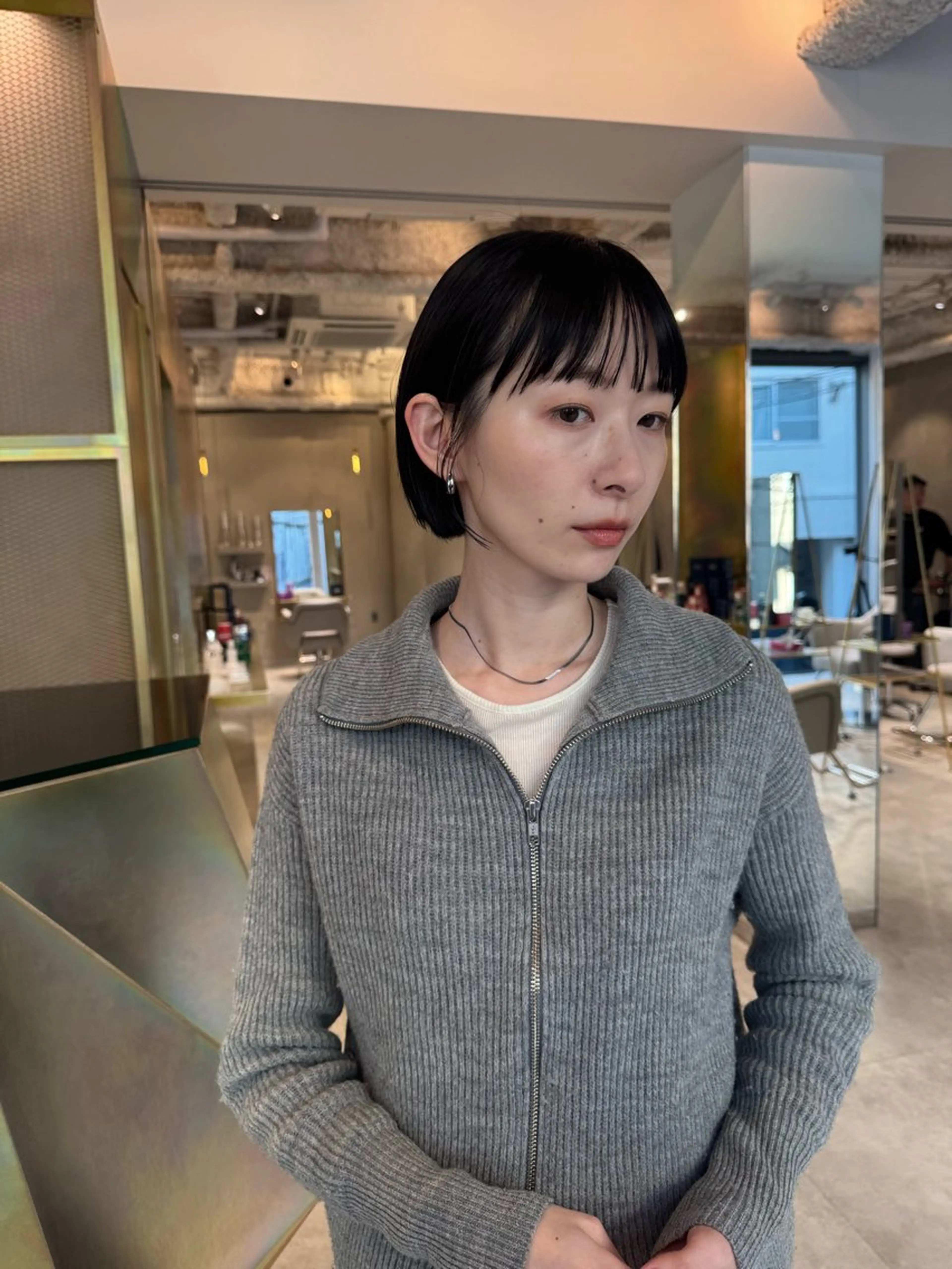 ショート カット ヘアカラー M.SLASH表参道所属・🩵垢抜けボブ /ミニボブ🩵しおのヘアスタイル