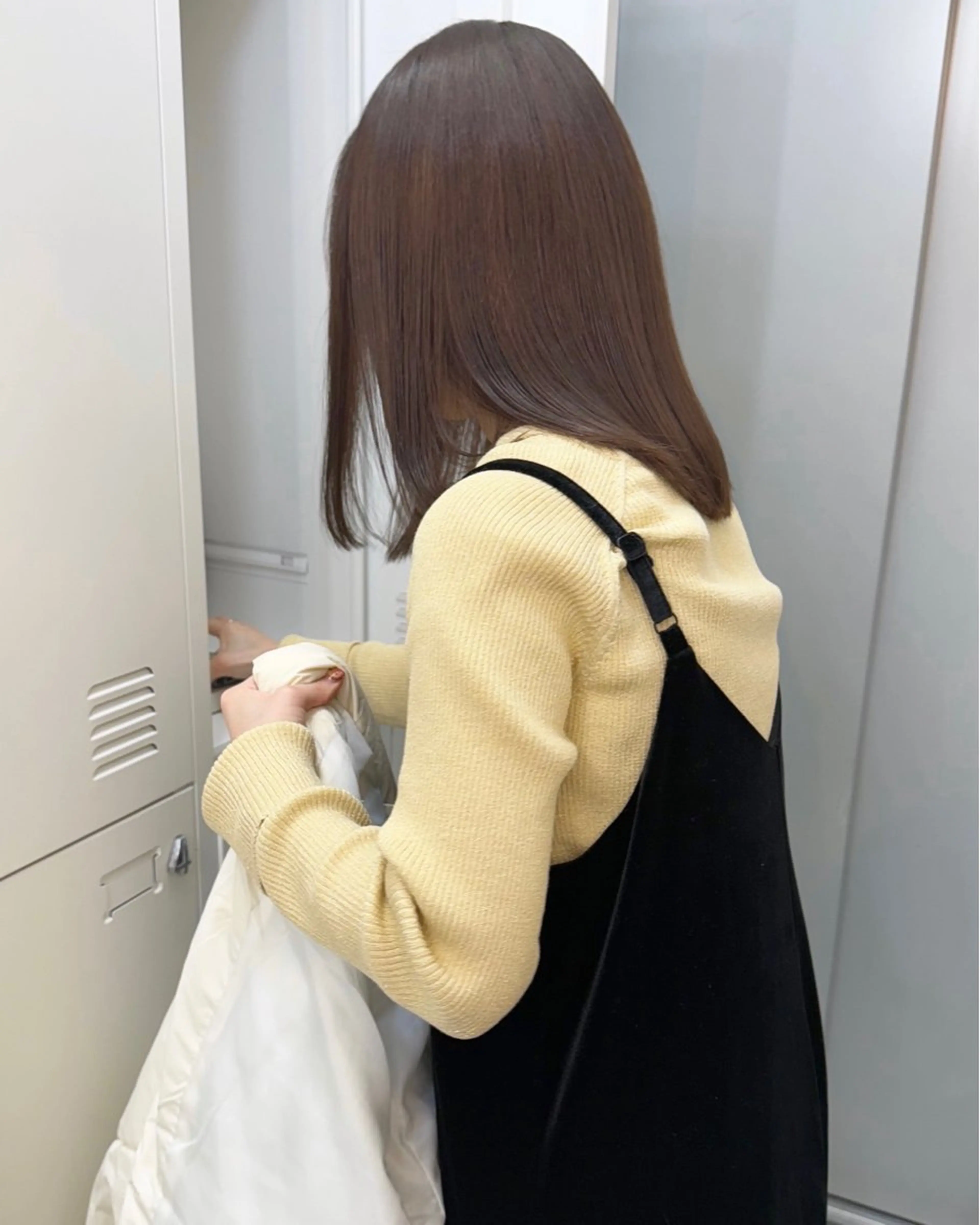 ミディアム カラー ブラウンカラー イルミナカラー ヘアカラー トリートメント あおやぎ ななのヘアスタイル