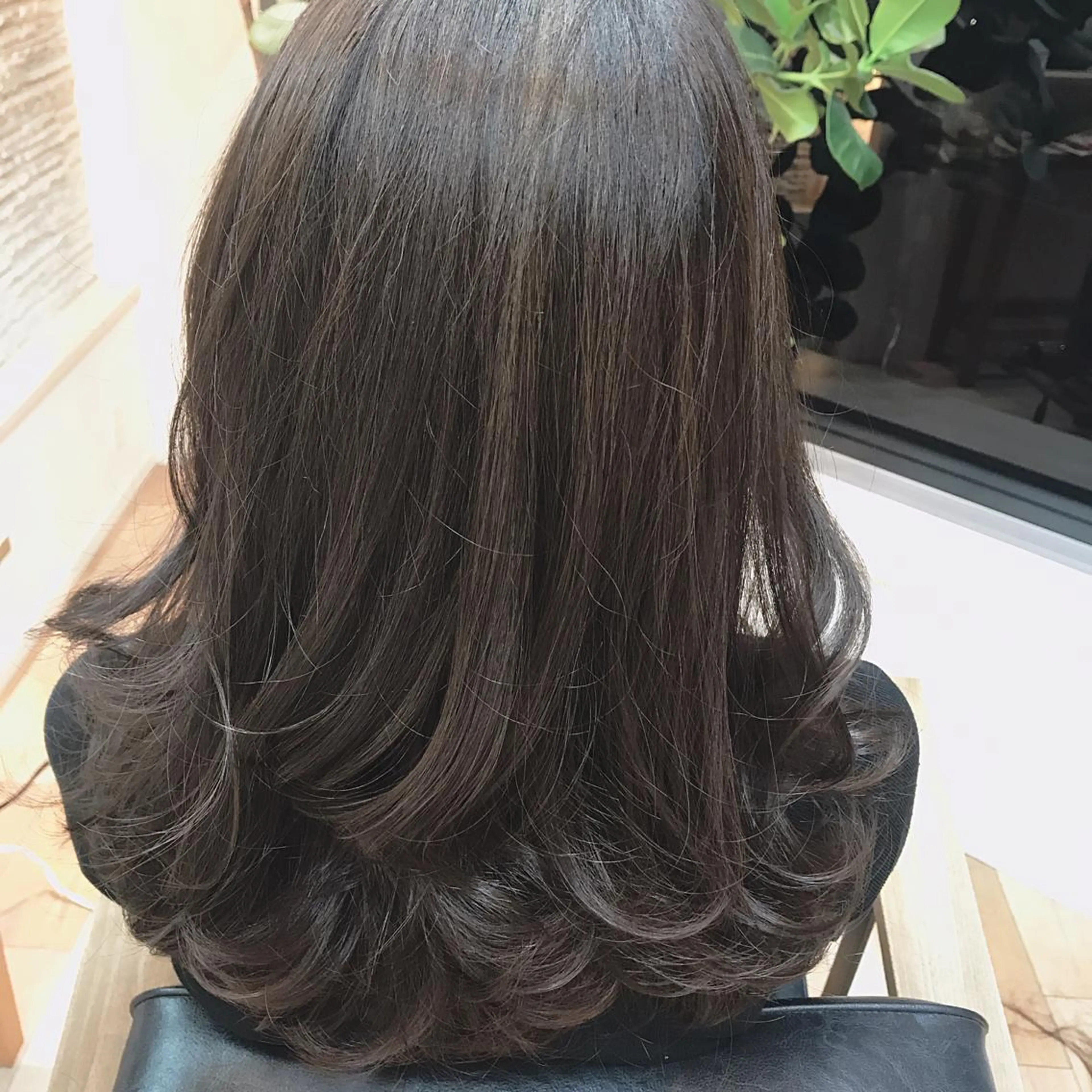 ロング カラー ダークグレー ダークグレージュ グレージュ トップスタイリスト 藤原 純のヘアスタイル