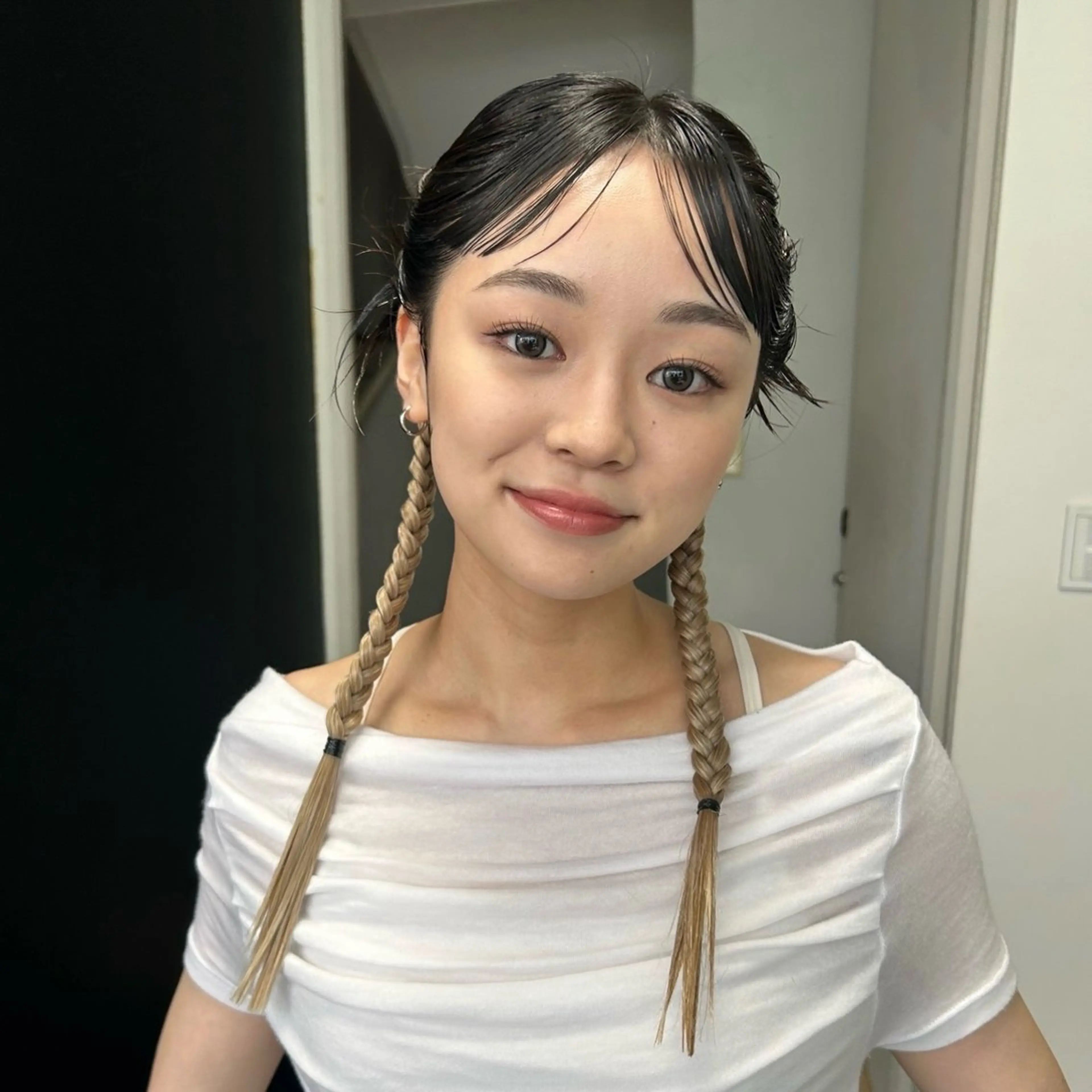 ロング 市川 蘭のヘアスタイル