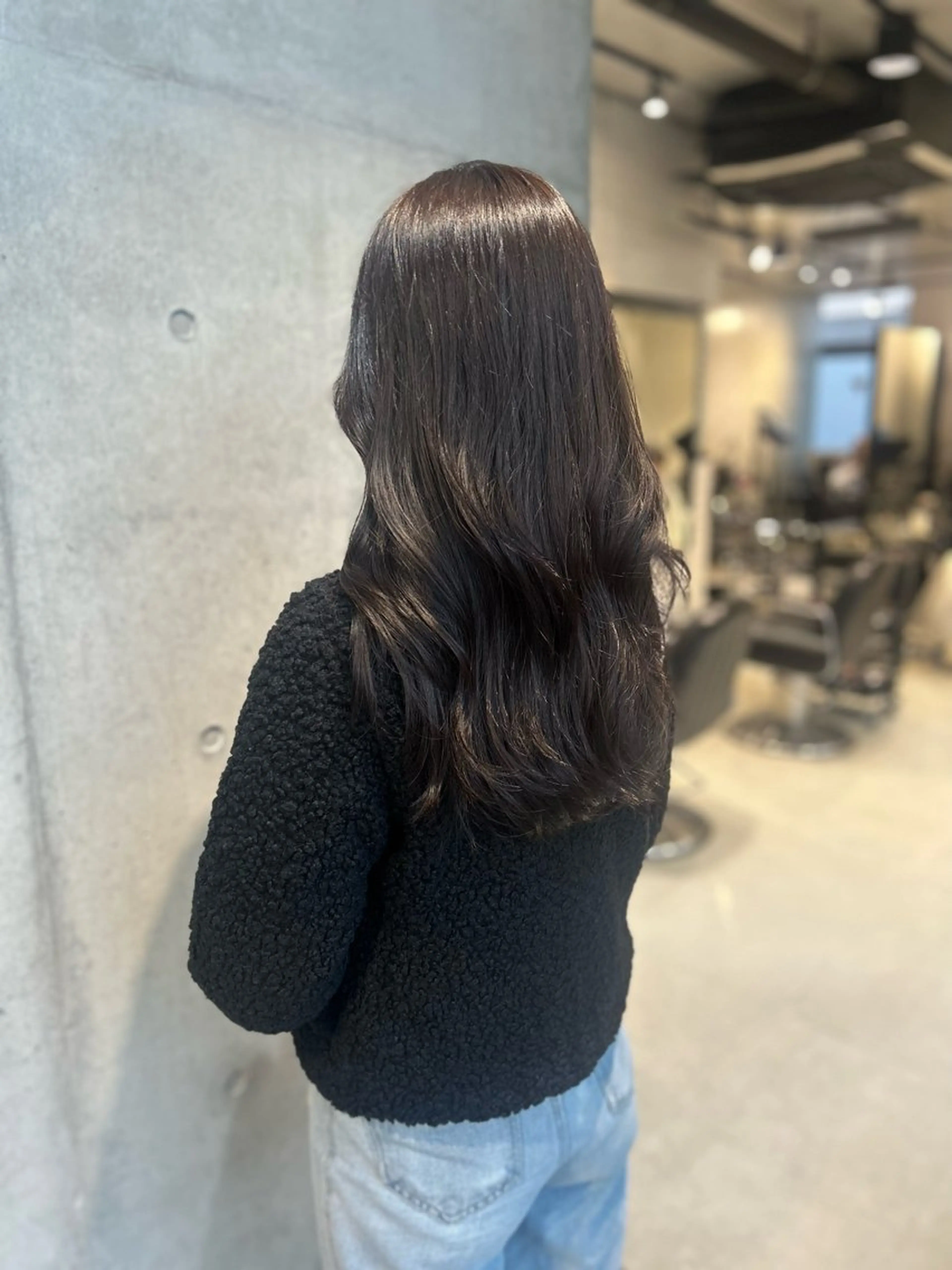 セミロング カラー 艶髪ナチュラル ヘア🍀RYOのヘアスタイル