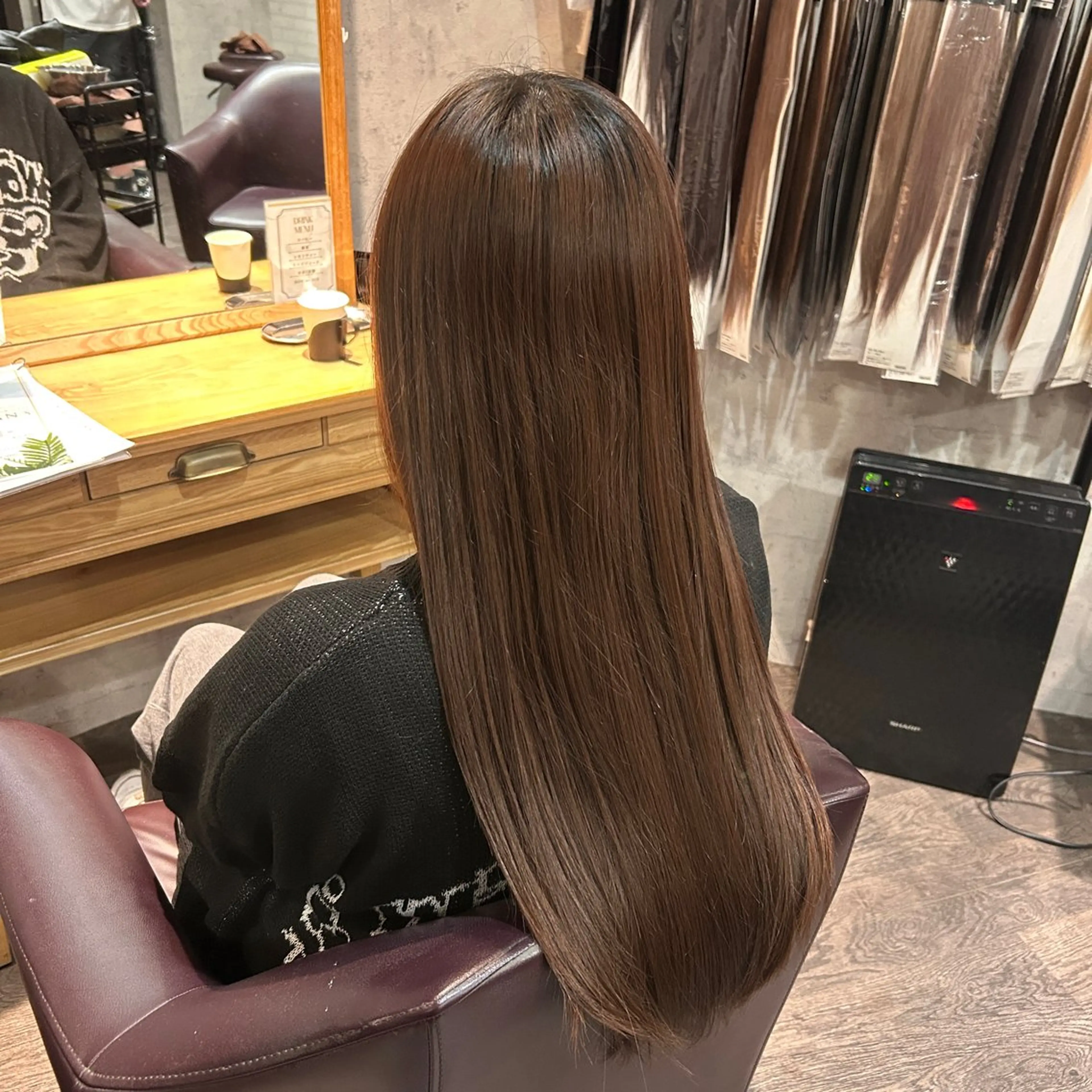 ロング カラー カット ヘアカラー トリートメント ハイトーン🇰🇷 19歳美容師アリルのヘアスタイル