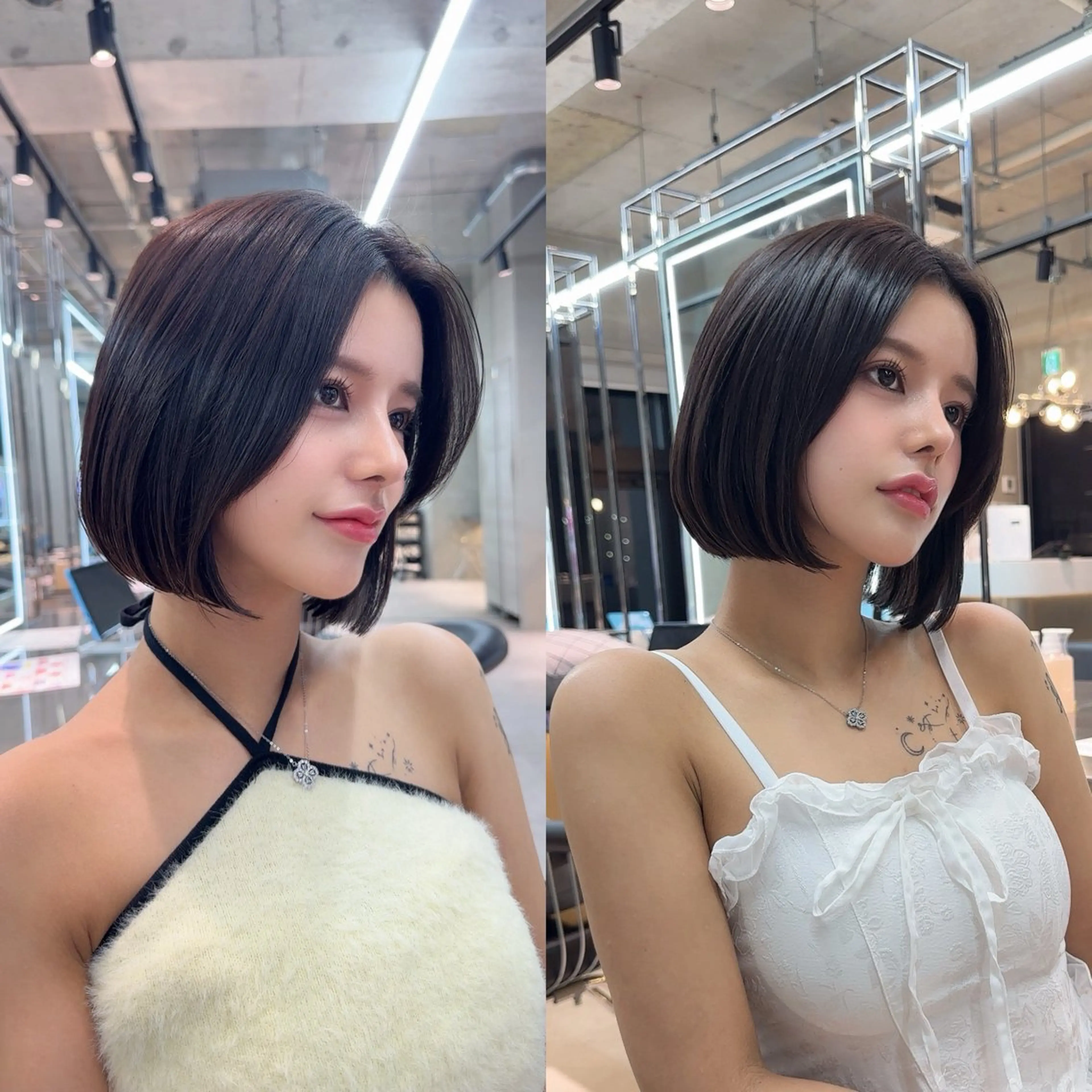 ミディアム カット ヘアカラー 縮毛矯正 トリートメント ✨髪質改善特化✨副 店長椎葉信乃介のヘアスタイル