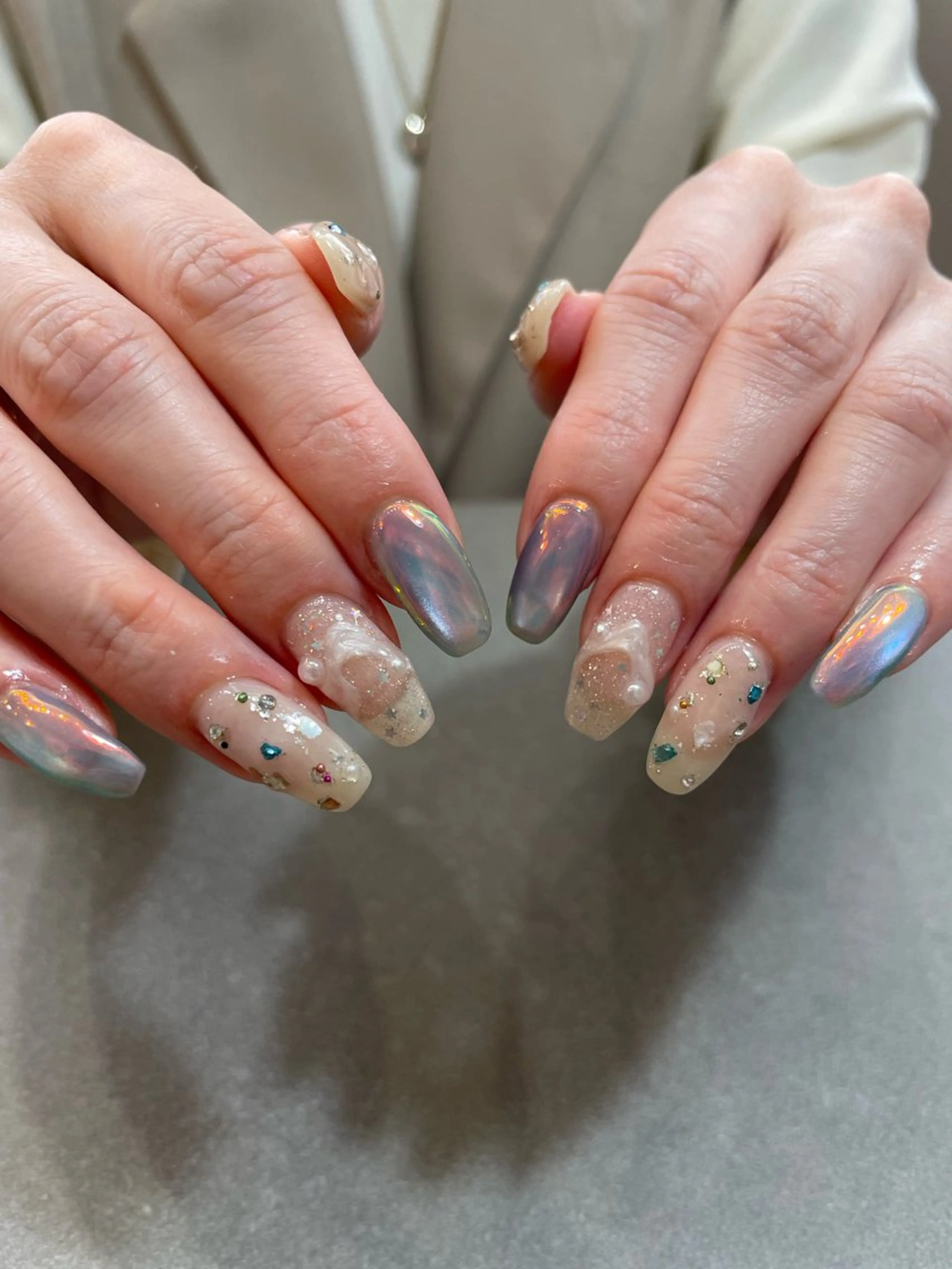 ロング colorer suuuのネイルデザイン