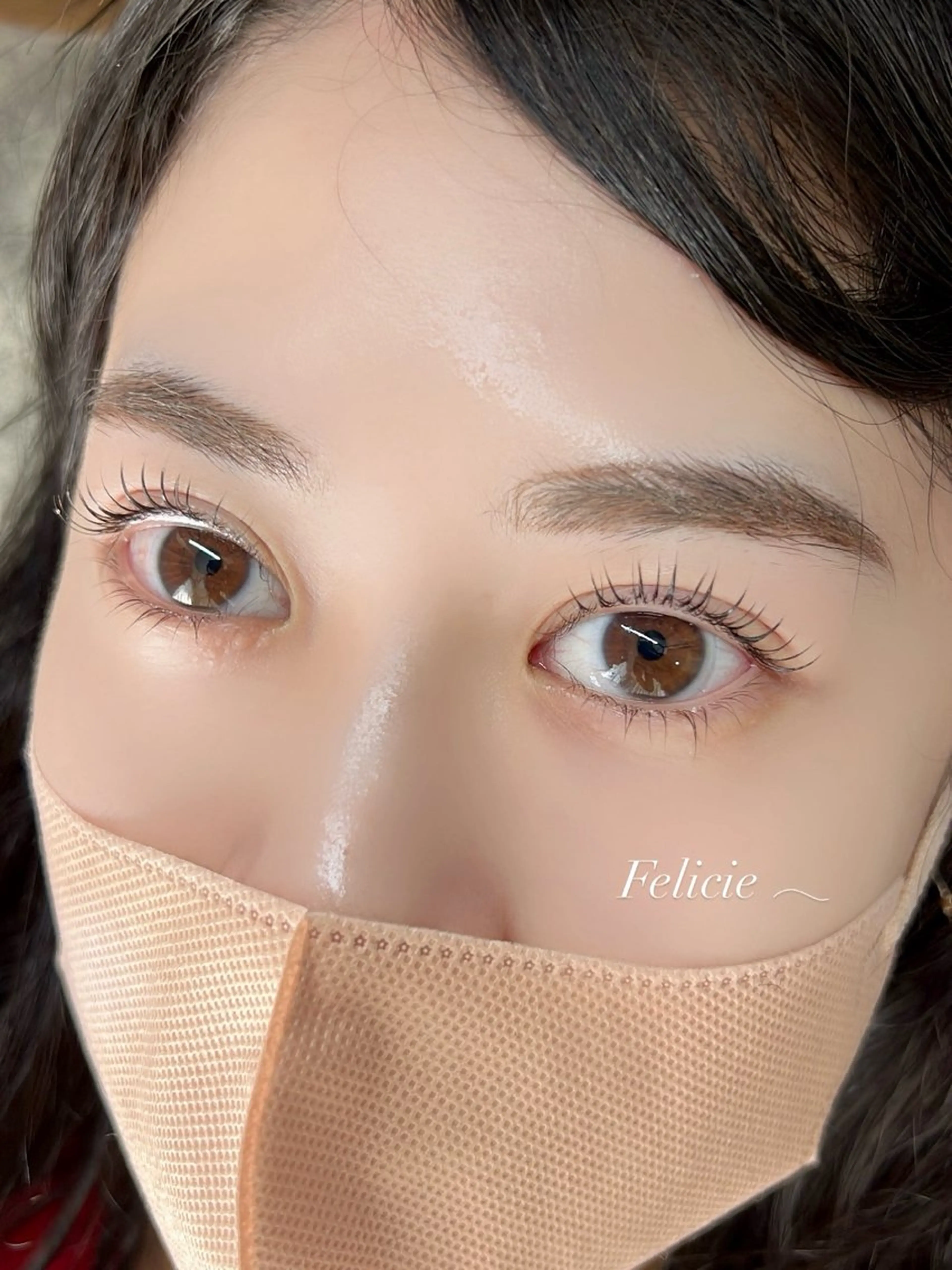 マツエク・マツパ 下まつげエクステ 一重×まつ毛パーマ マツパ Felicie＊ Sayakaのマツエク・マツパデザイン