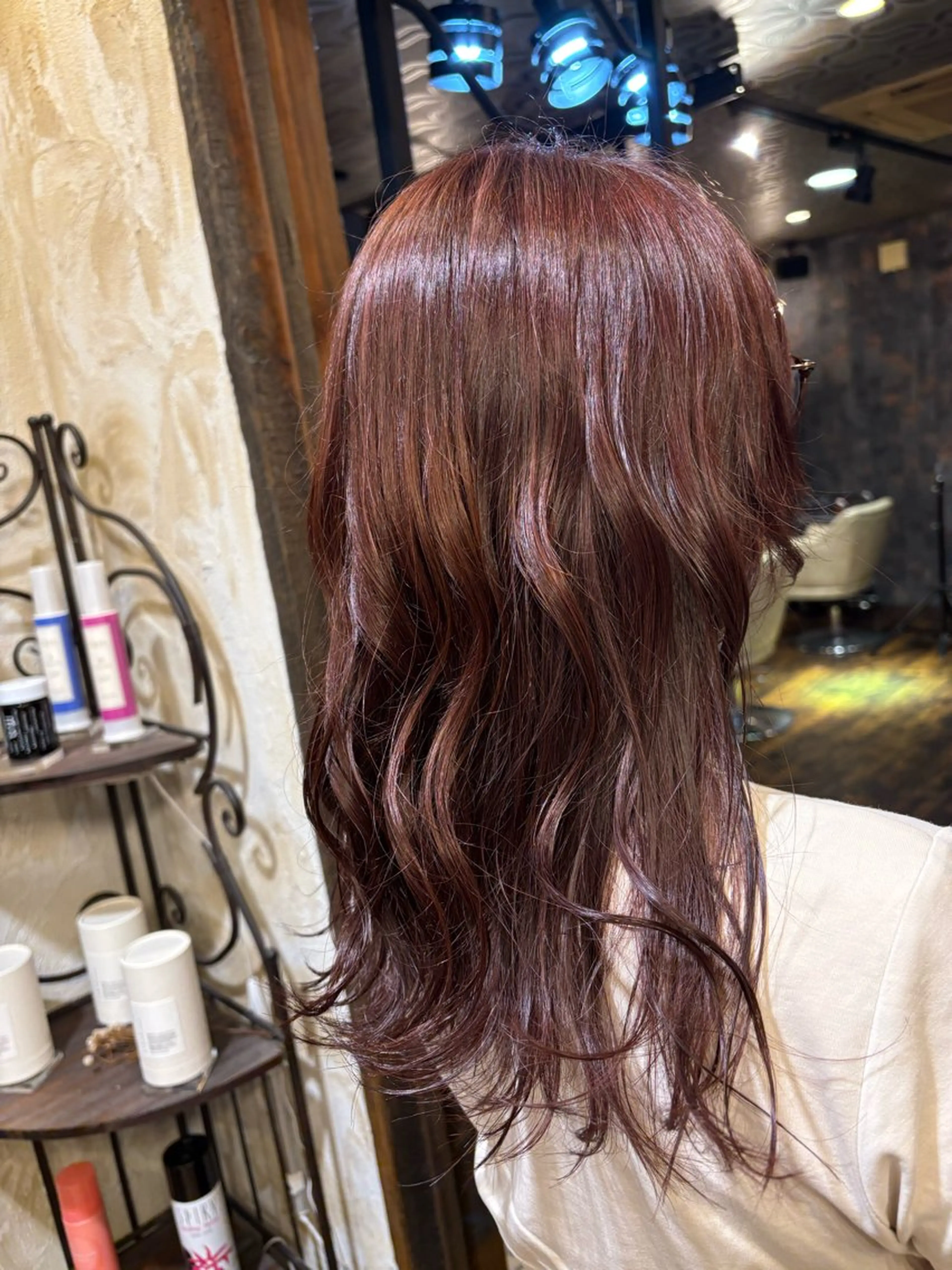 ミディアム ヘアカラー Calbari 鎌田美歩のヘアスタイル