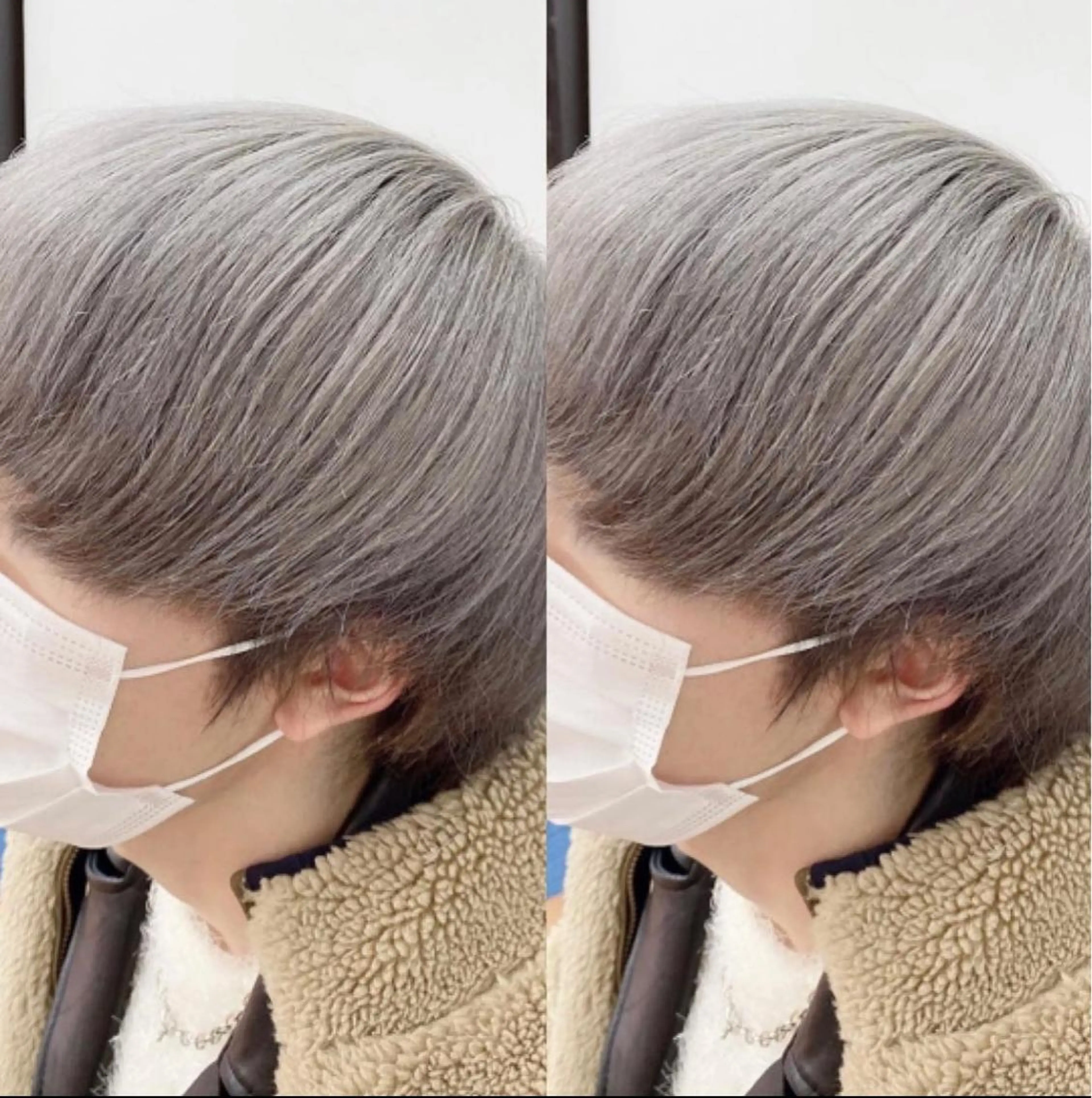 カラー メンズ Kvell&Co.所属・ハイトーン カラーのヘアスタイル