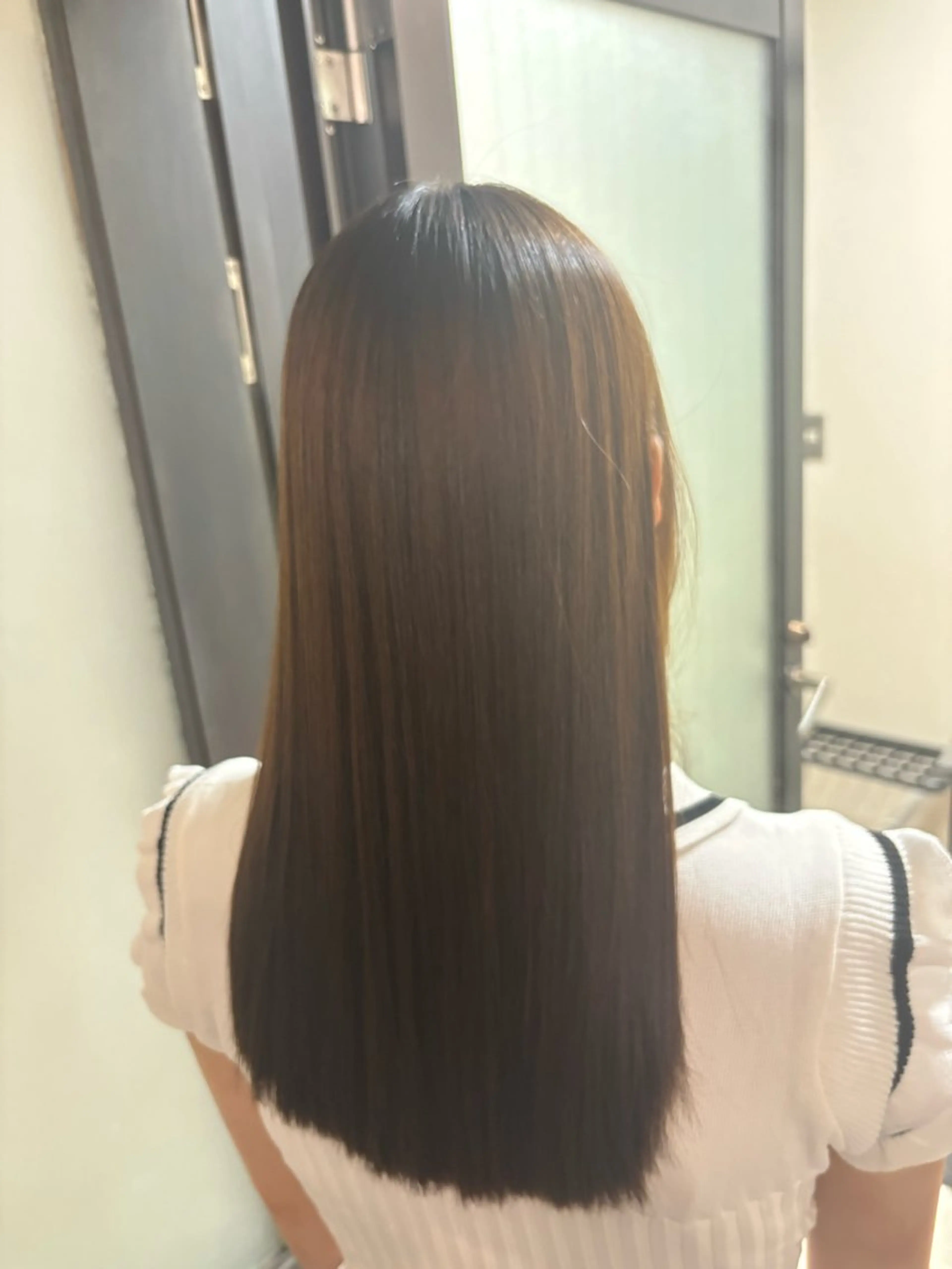 ロング カット 縮毛矯正 トリートメント ALBUM Academy成田楓のヘアスタイル