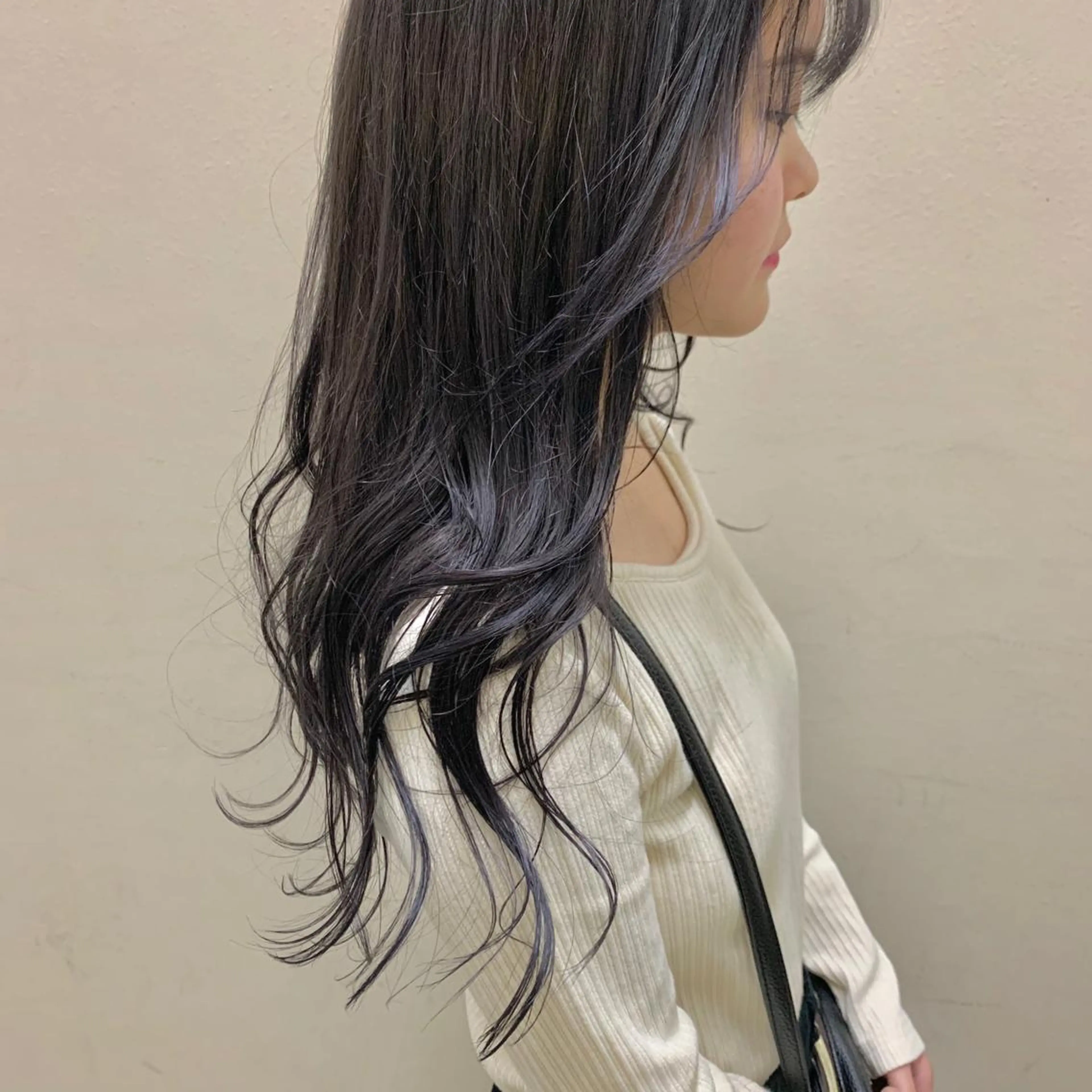 ロング パープルカラー ayaka ダブルカラーのヘアスタイル