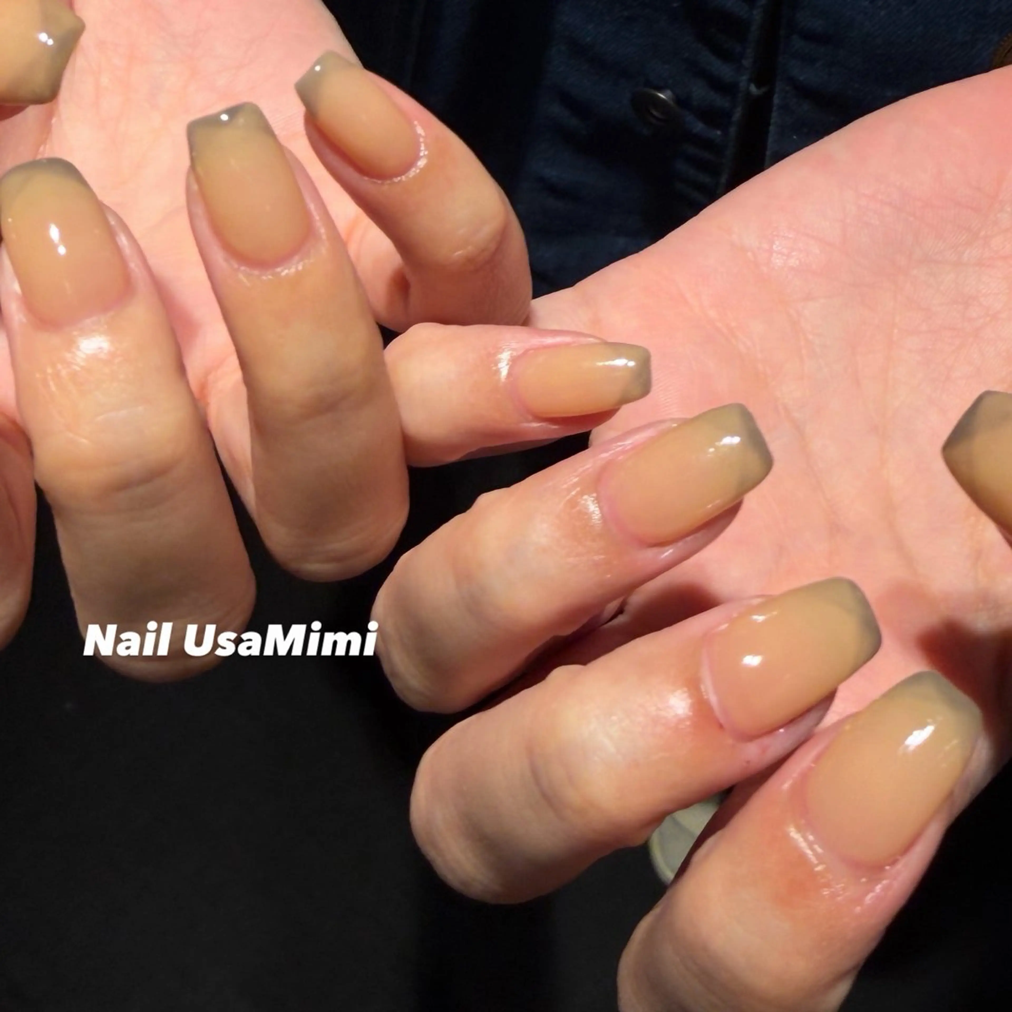 ミディアム ハンドネイル 本町Nail Usa Mimi SAKIのネイルデザイン