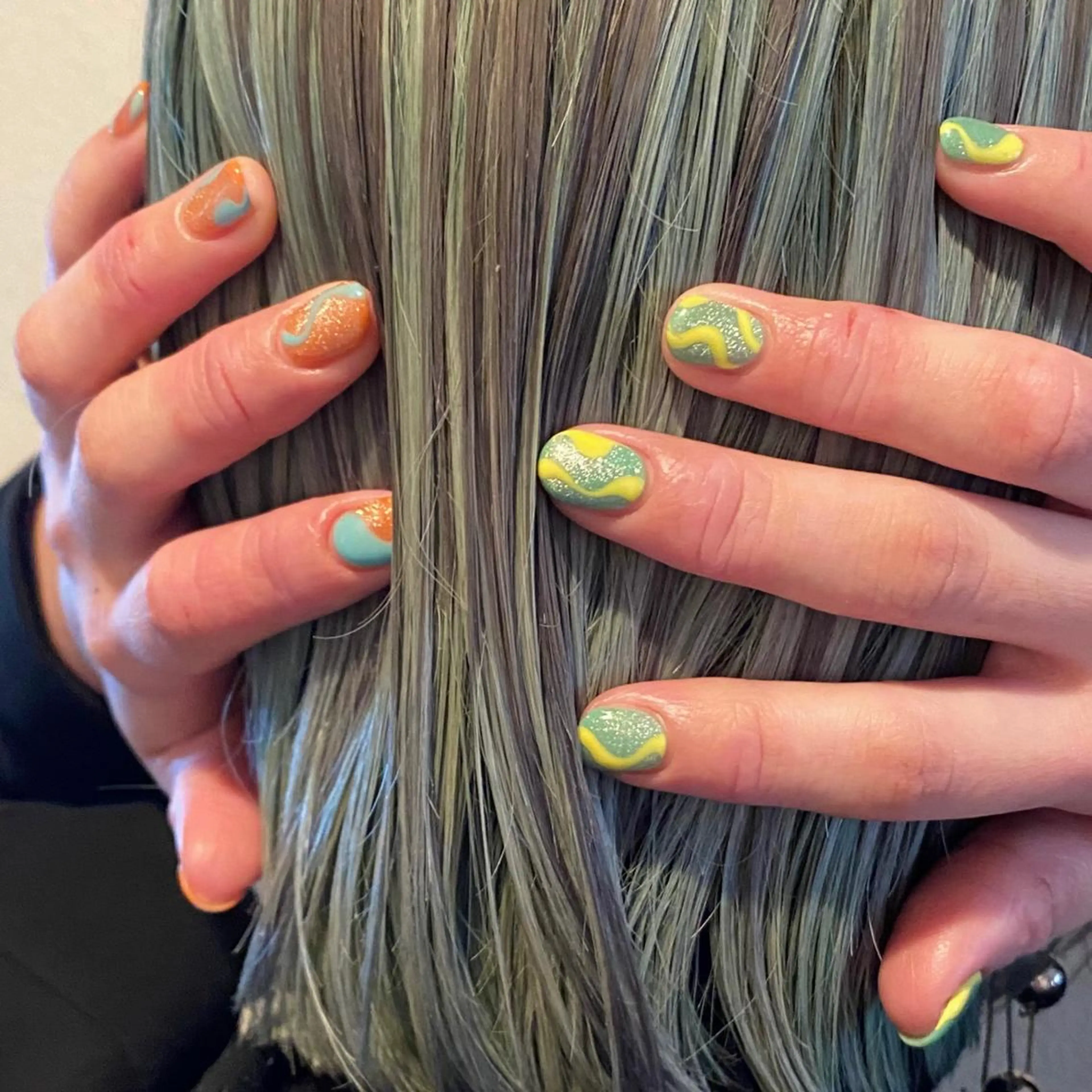 ネイル マグネットネイル ハンドネイル lcoco nailのネイルデザイン