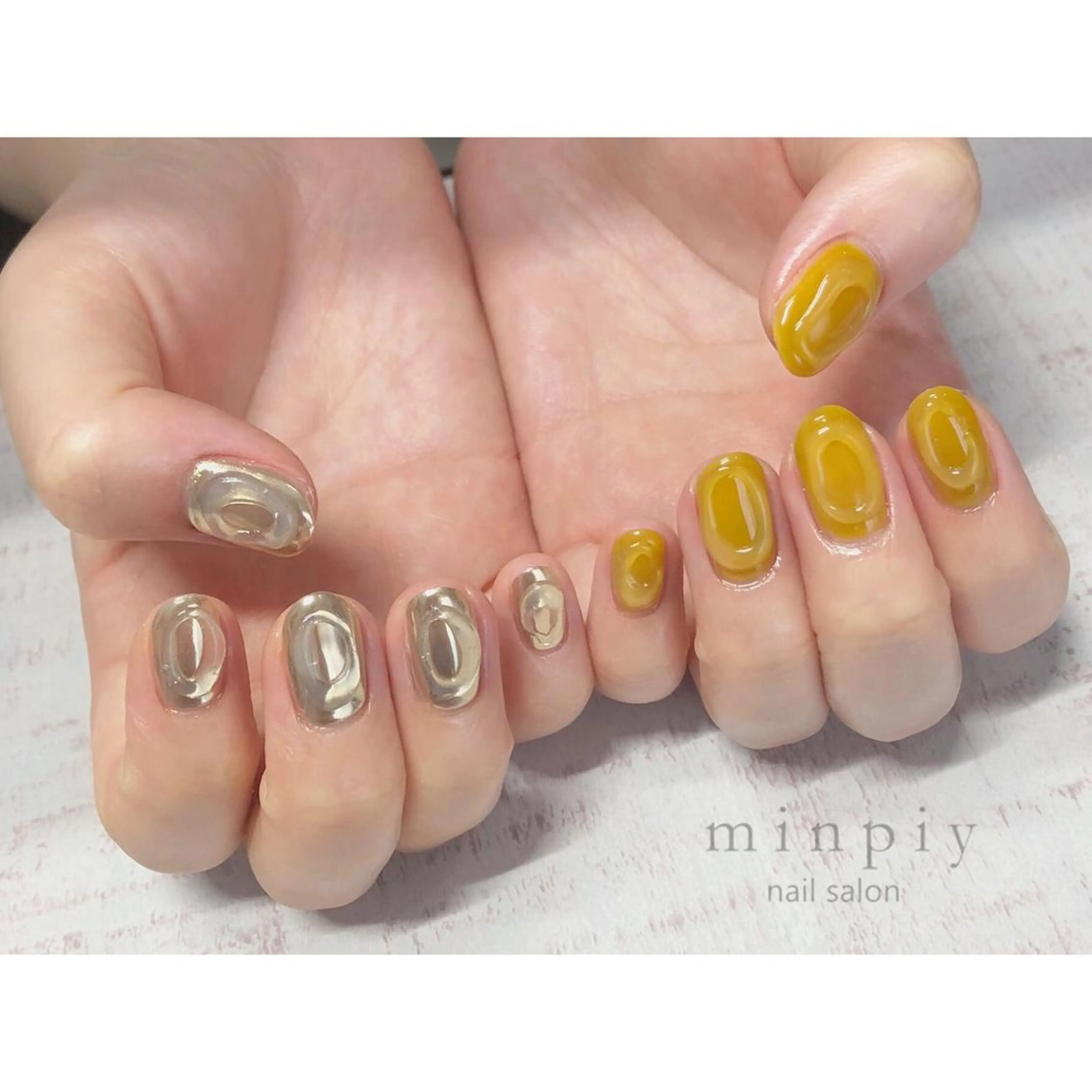 ネイル 𖡼 yumenoのネイルデザイン