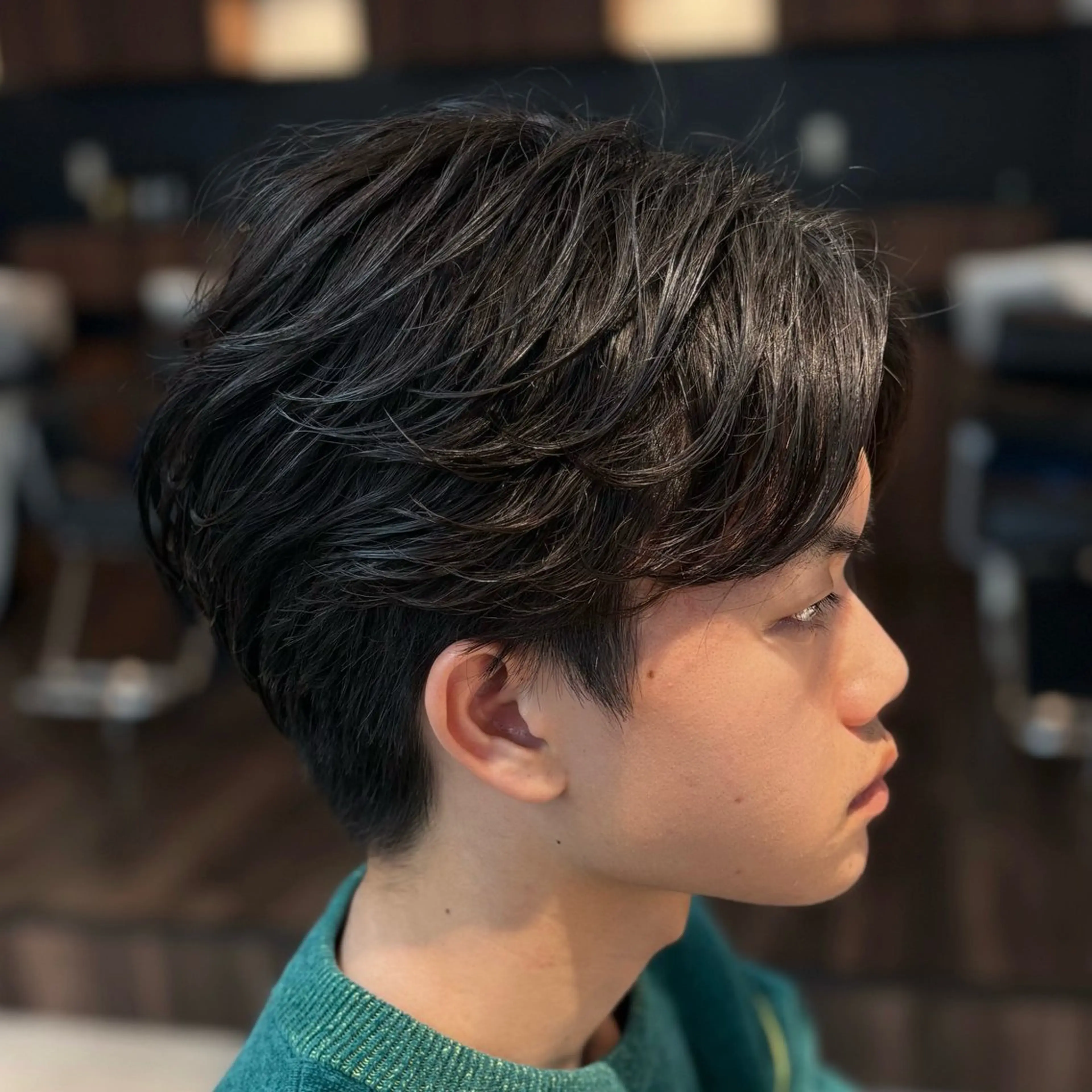 ショート ショートヘア カット パーマ メンズカラー/ウルフ マッシュ/千葉/大堰のヘアスタイル