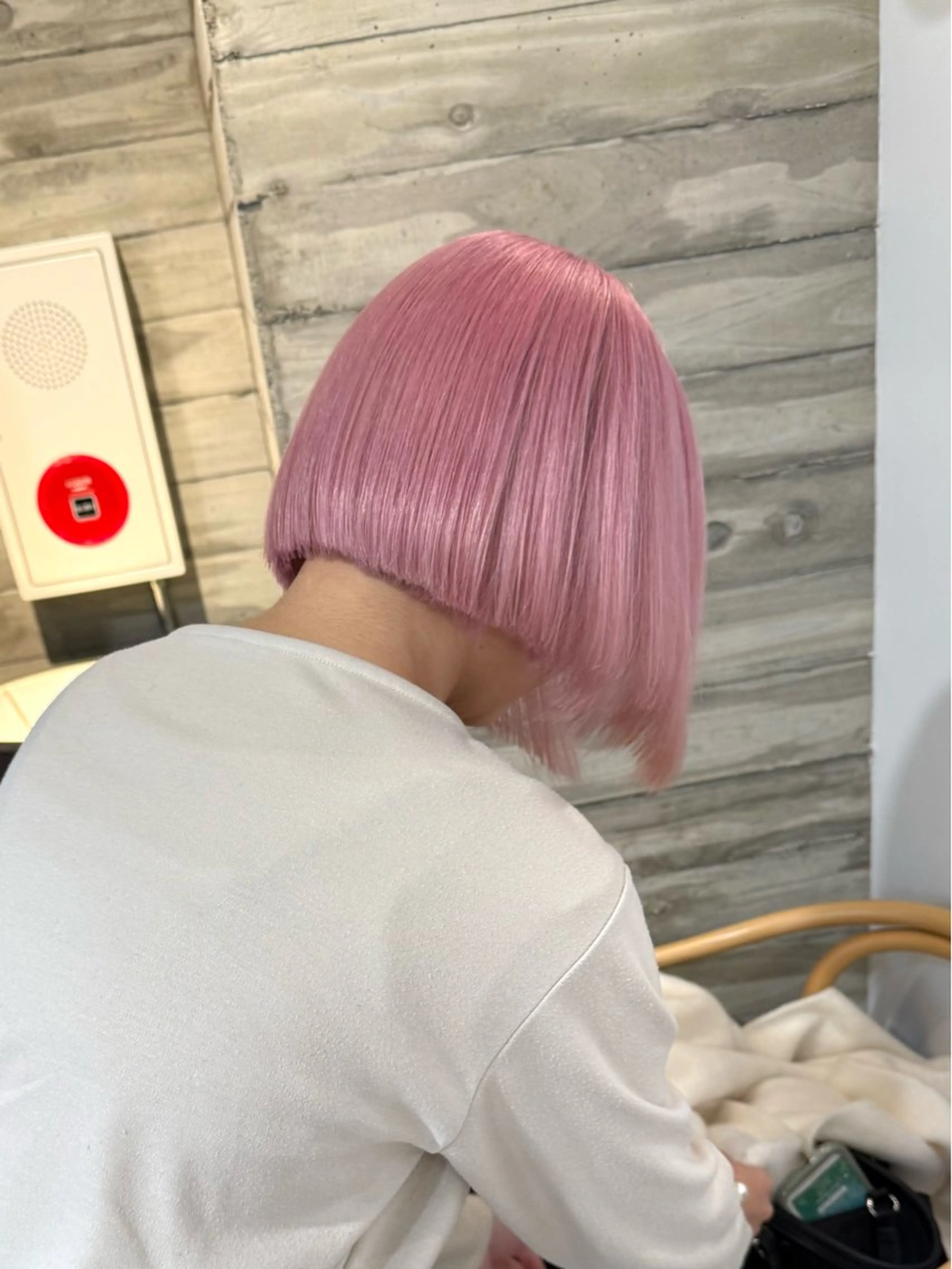 ミディアム カラー ヘアカラー トリートメント 色落ち綺麗透明感カラ /ボブ/ナカツヒカルのヘアスタイル
