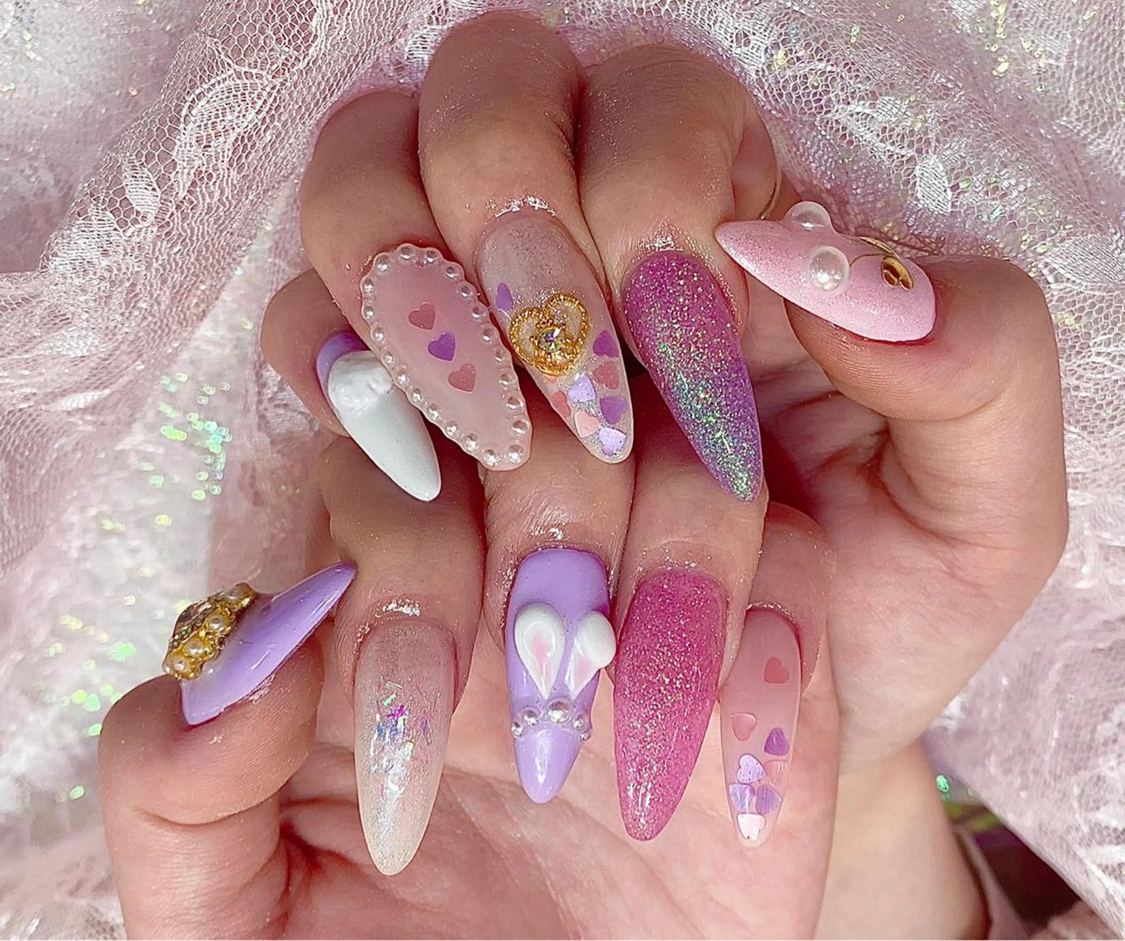 ロング カラー メンズ ネイル NAILSGOGO shibuyaのネイルデザイン