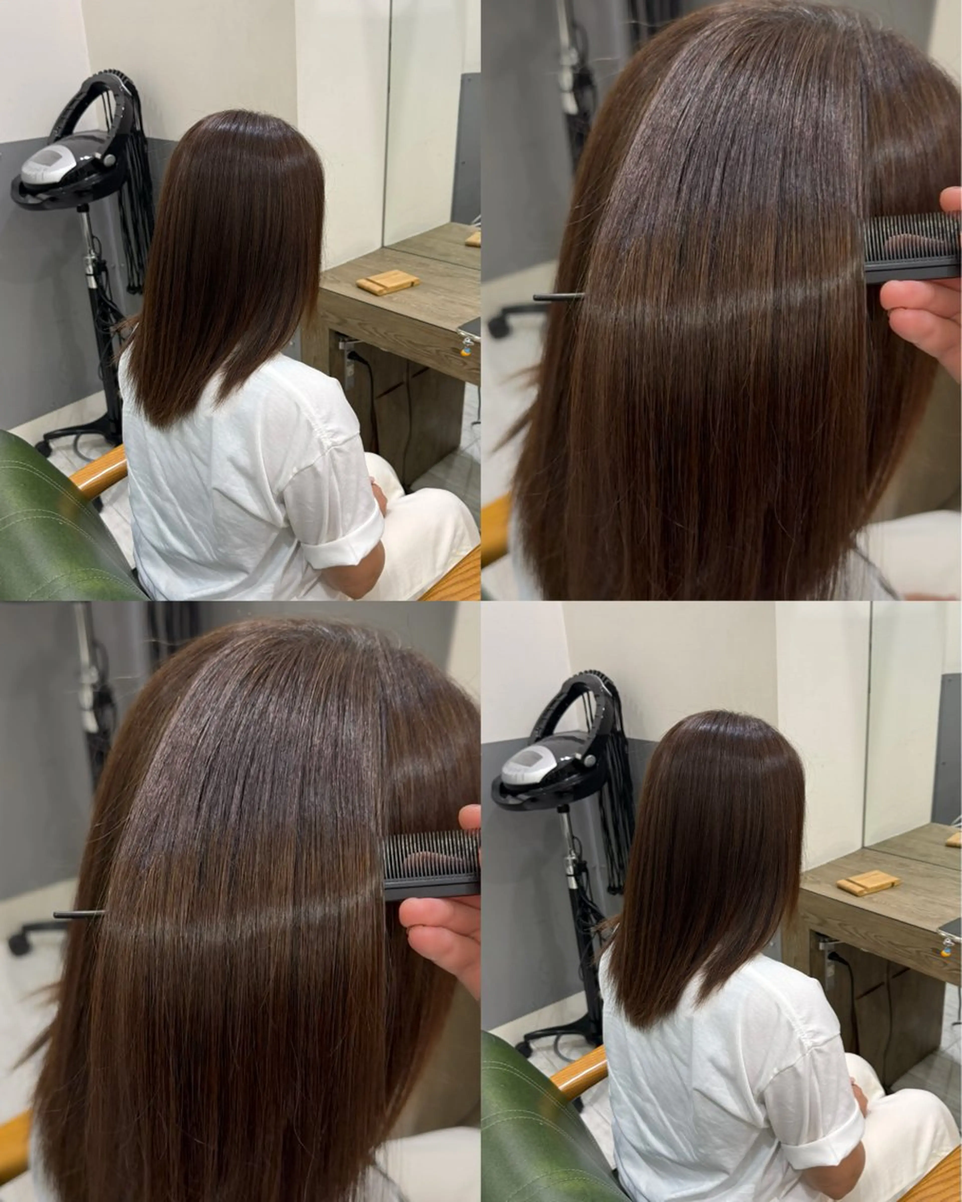 ミディアム 髪質改善 トリートメント トリートメント Hair&beauty the B  岡崎店所属・磯貝七海/カラー /ブリーチ/縮毛矯正のヘアスタイル