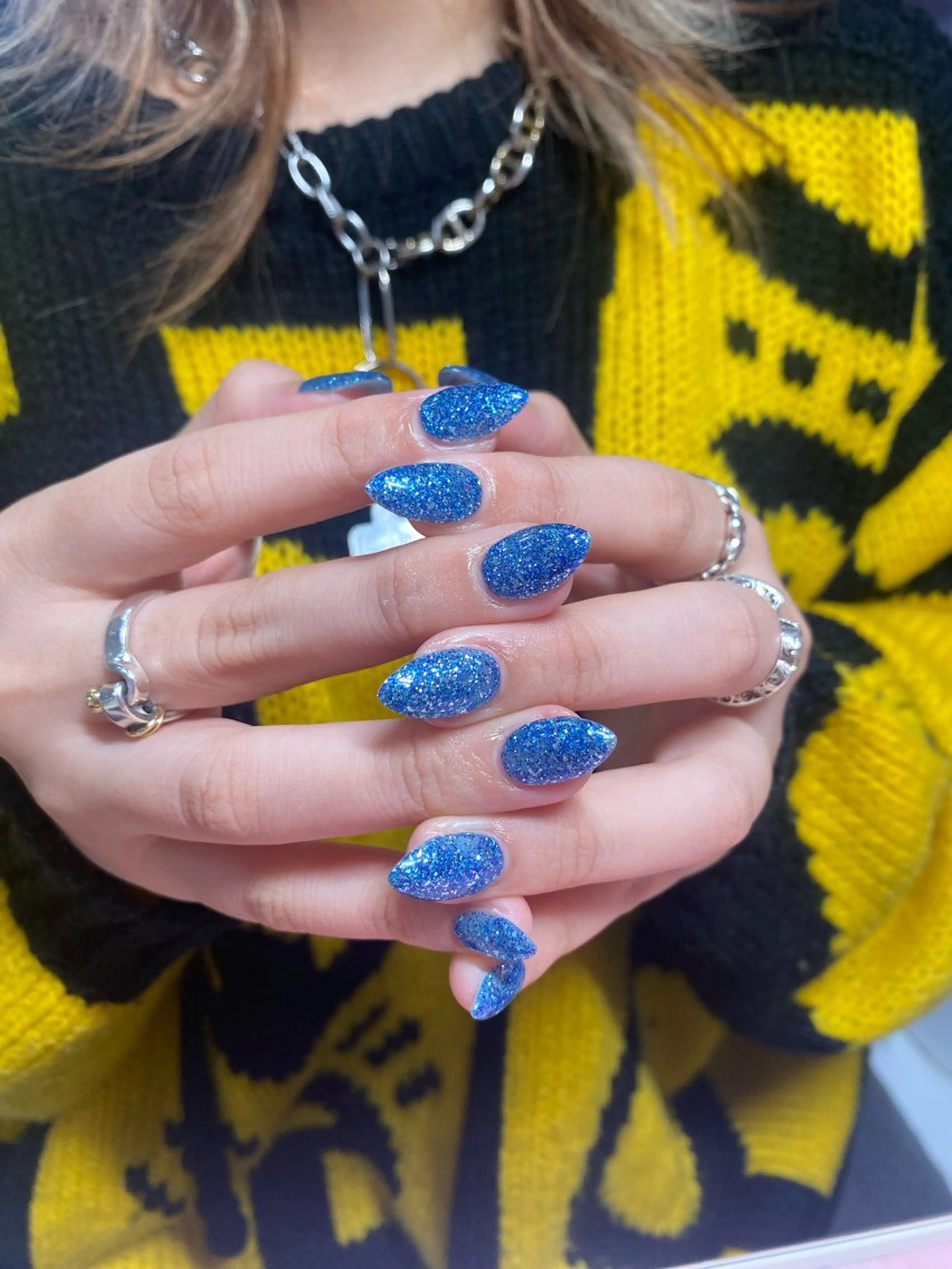 ネイル ジェルネイル ワンカラーネイル パラジェル 冬ネイル ハンドネイル BelireMaa Nail&eyeのネイルデザイン