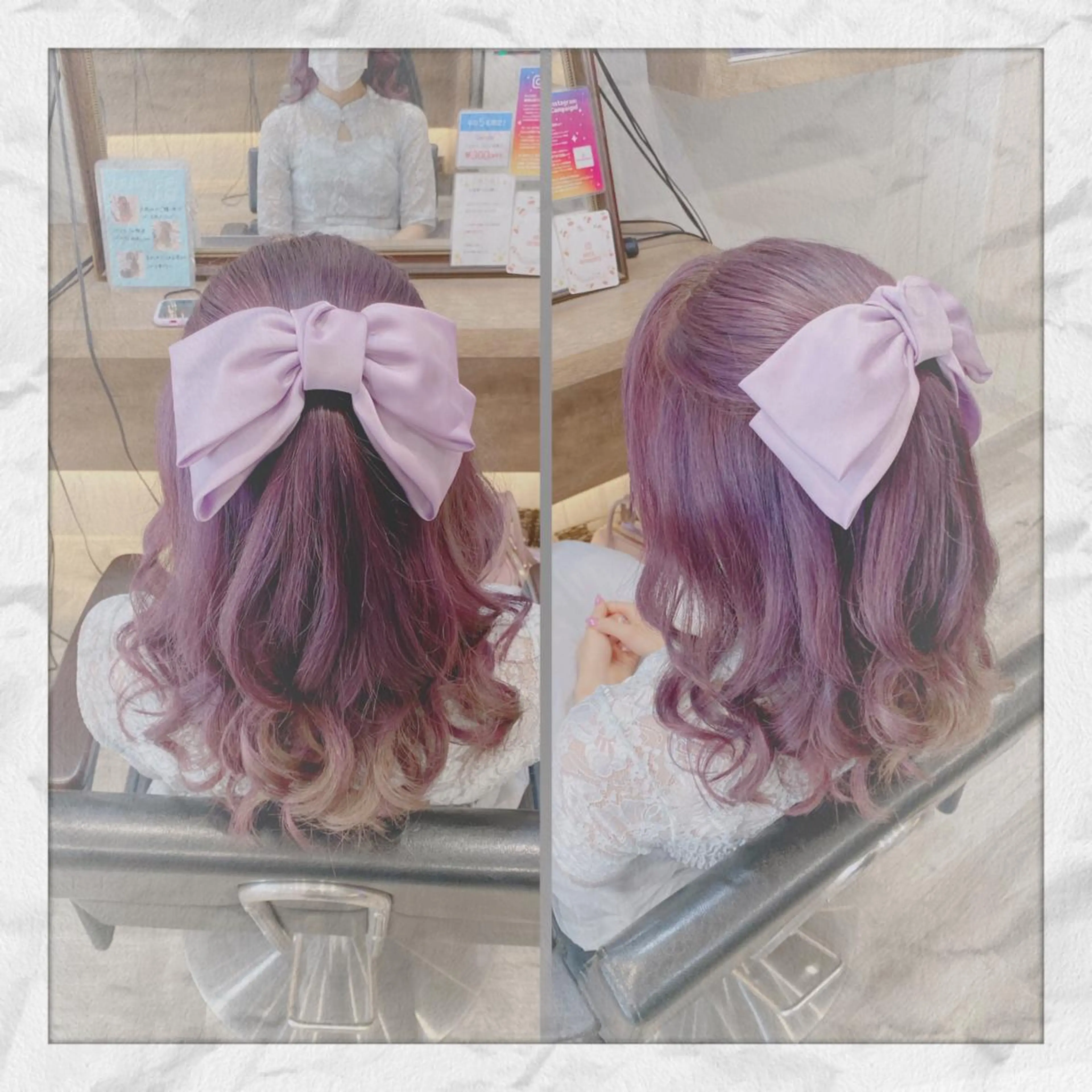 ミディアム ヘアアレンジ ヘアセット ヘアセット/着付け 𓇼 松本 夏美𓇼のヘアスタイル