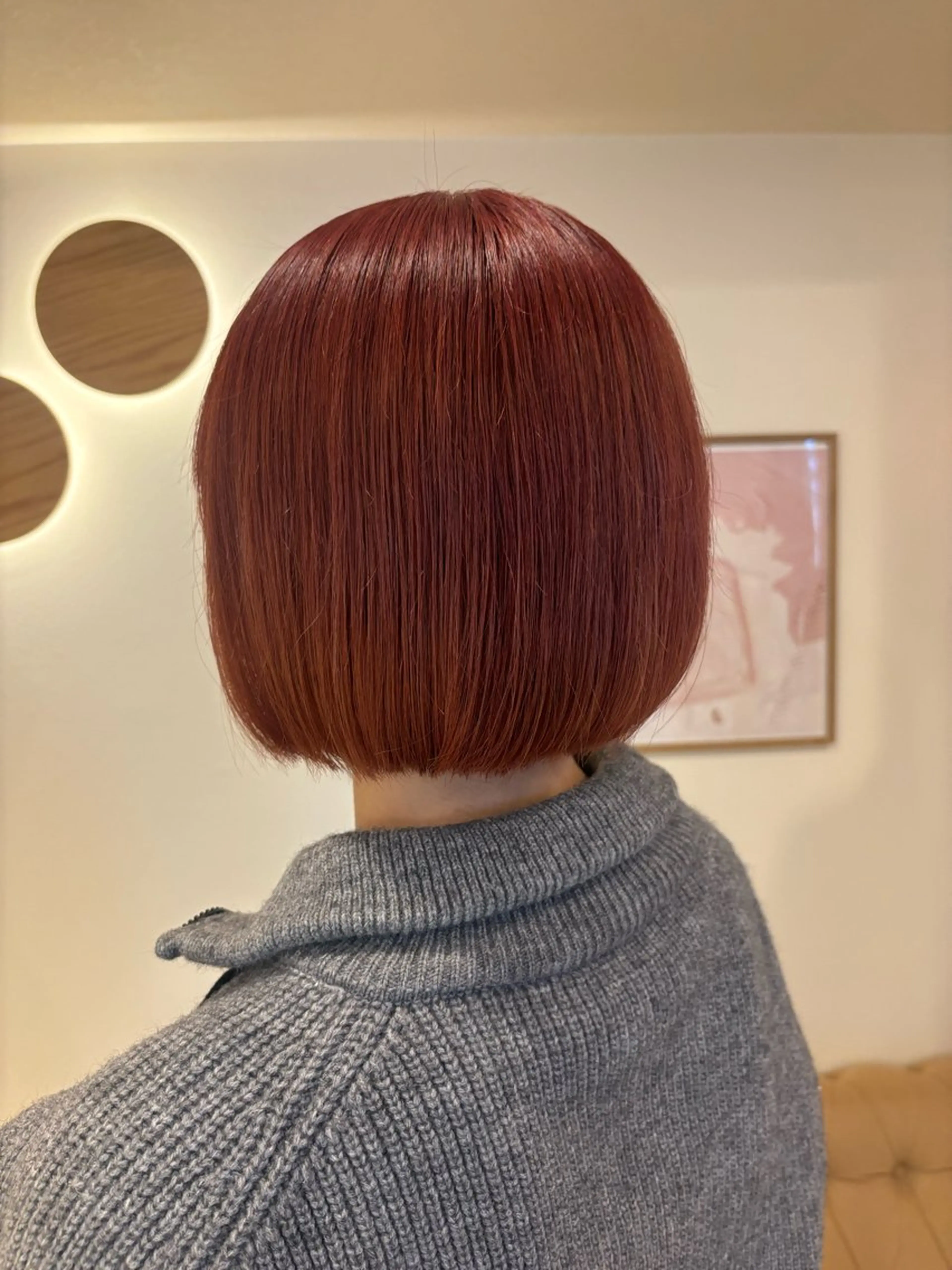 ショート カラー ヘアカラー トリートメント ブリーチ/ベージュ/ レイヤー/yuriaのヘアスタイル
