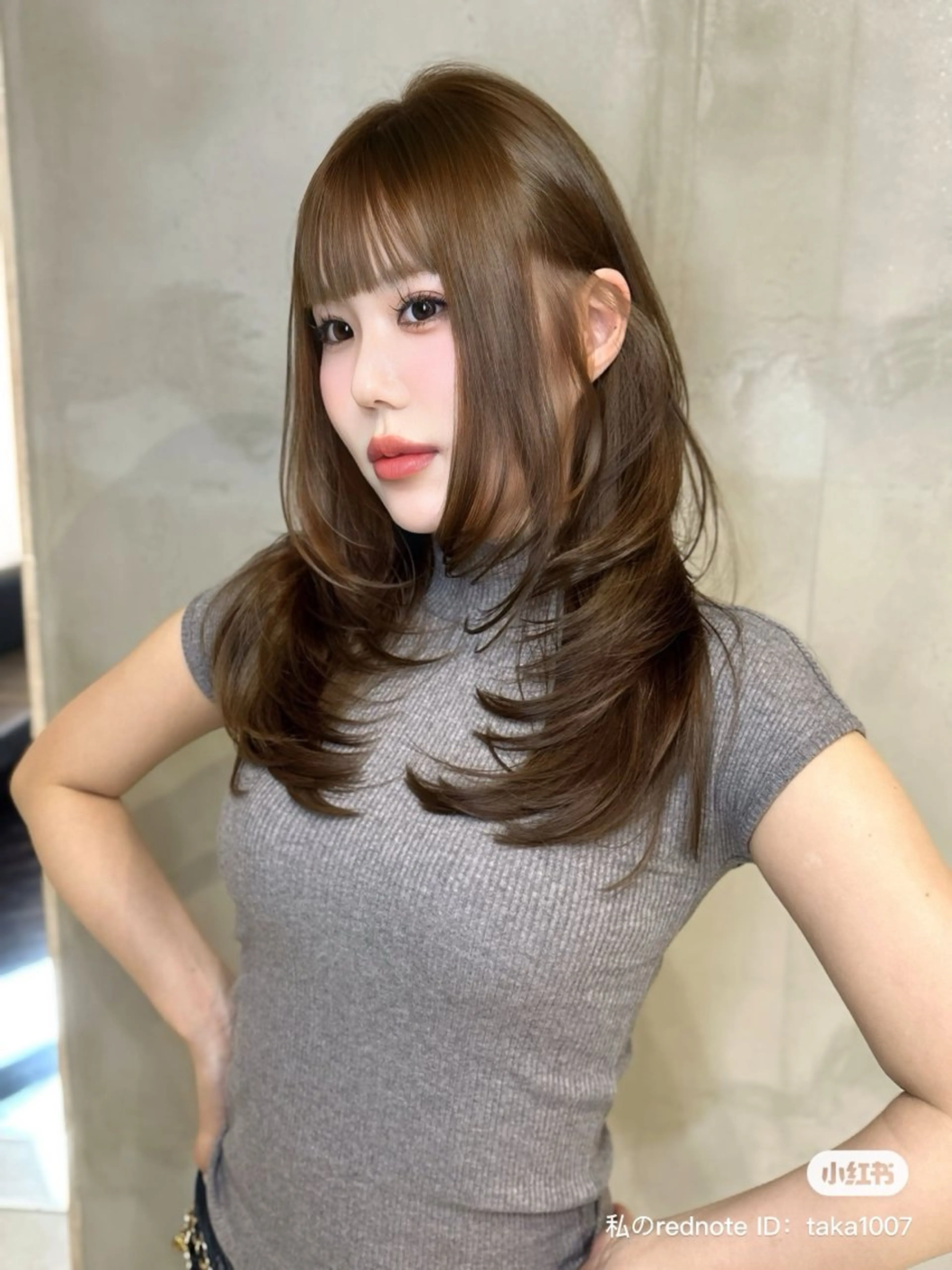 ロング カラー カット ヘアカラー トリートメント 中韓🇨🇳🇰🇷 🤍TAKAHIROのヘアスタイル