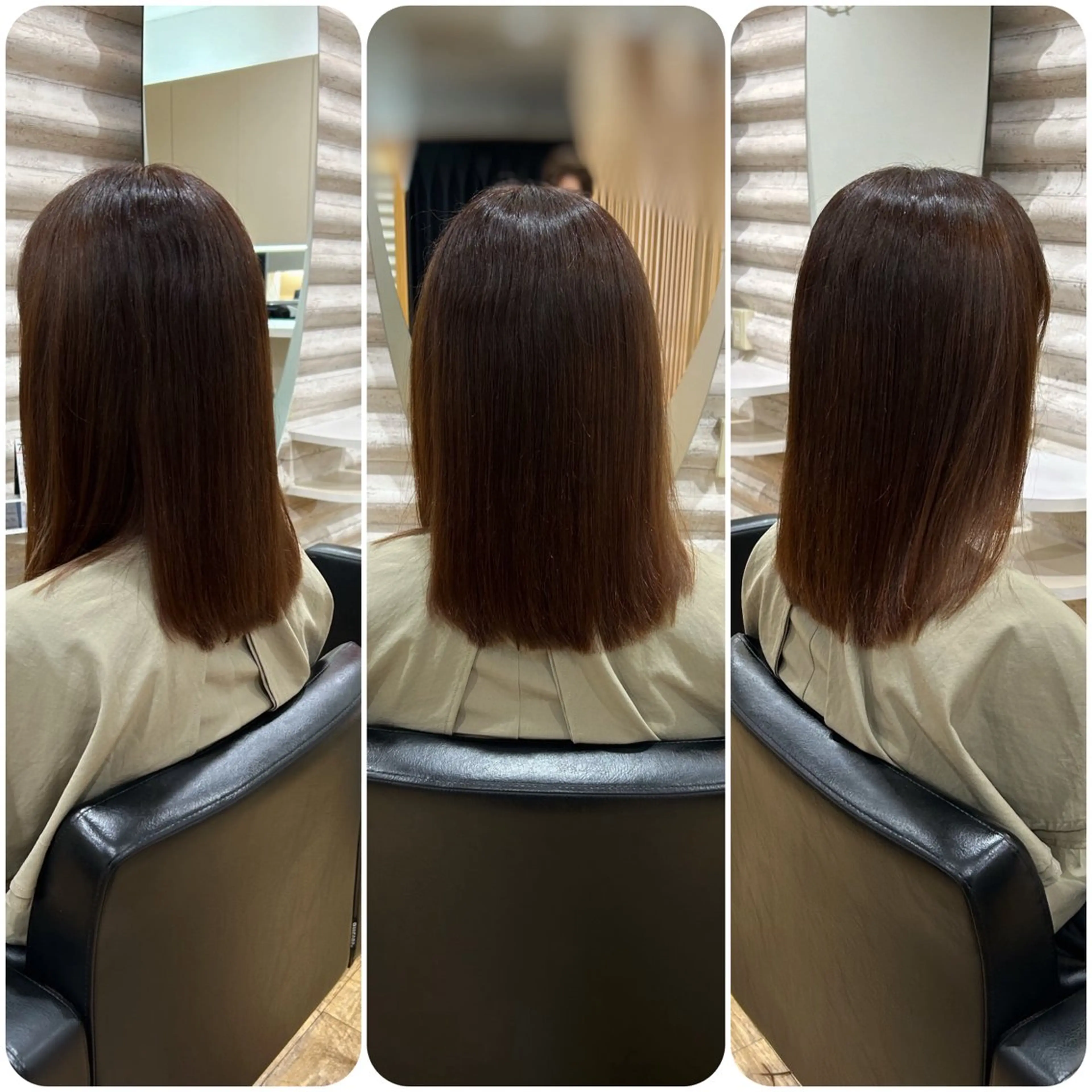 ミディアム カラー 髪質改善 ヘアカラー トリートメント 艶の専門店/髪質改善 ×酸熱カラー/KONのヘアスタイル