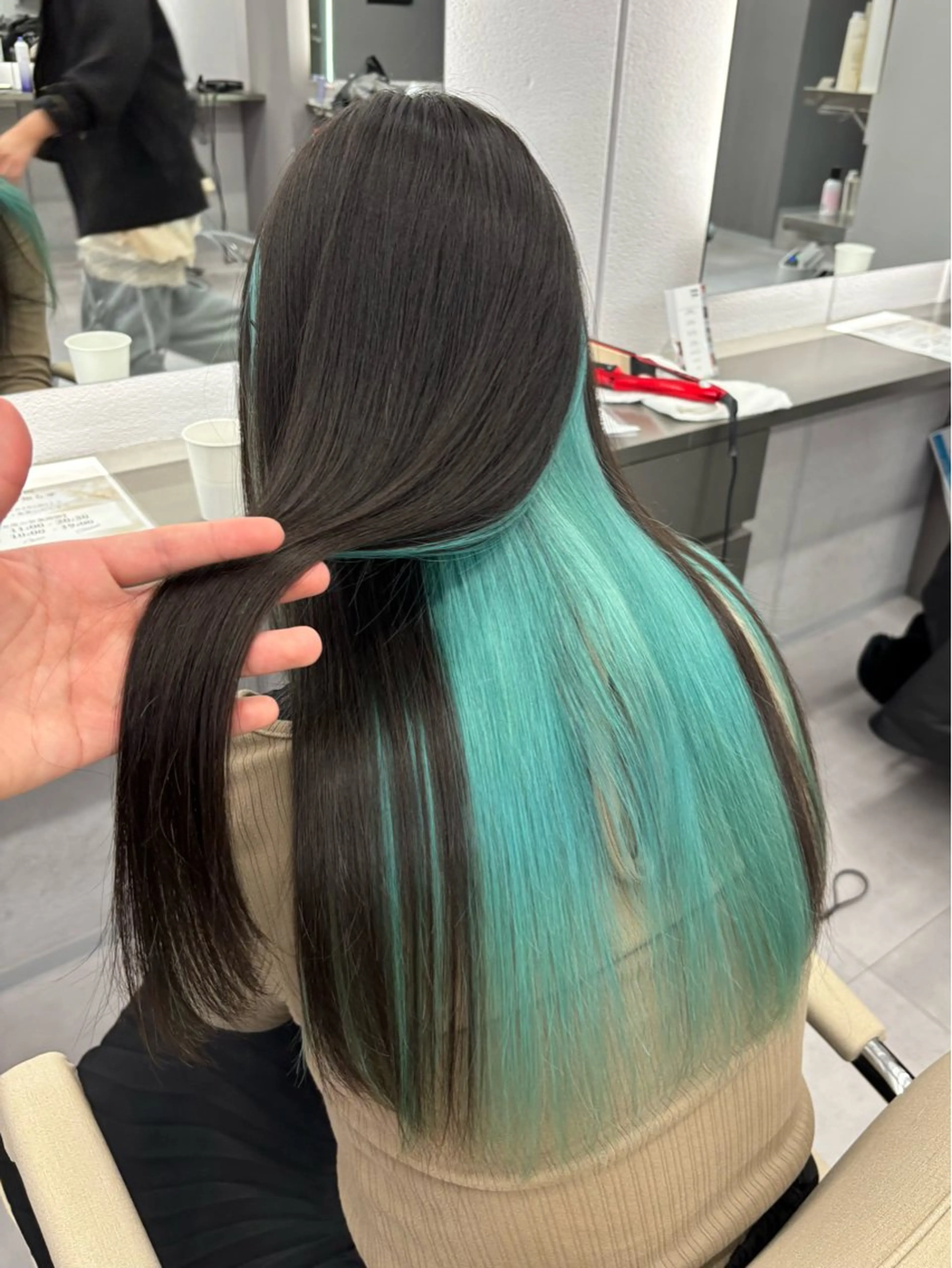 セミロング カラー ヘアカラー 名古屋/デザイン/ ブリーチ/松井亮磨のヘアスタイル