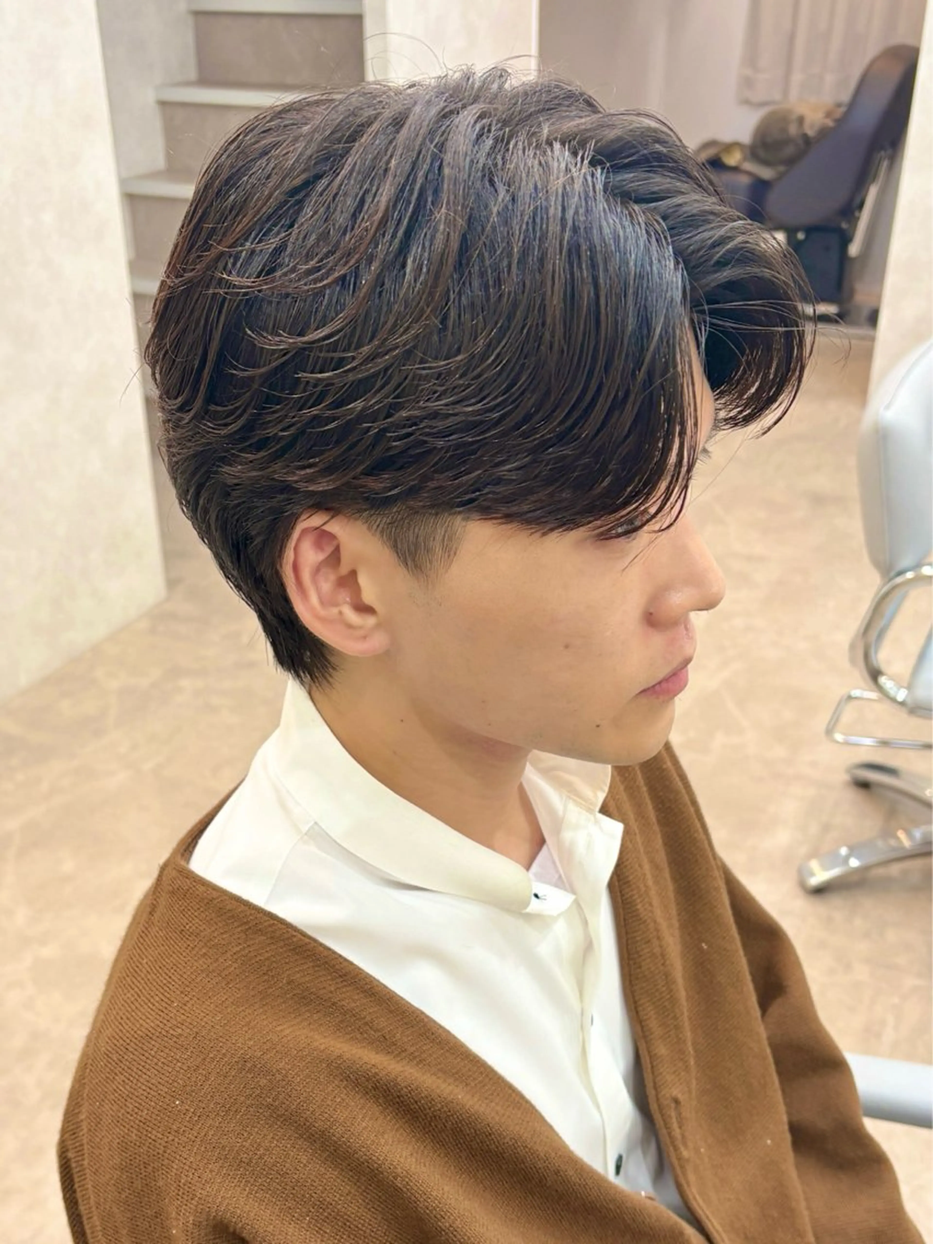 パーマ メンズ カット パーマ 🧸韓国ヘア/メンズ KURUMI🤍のヘアスタイル