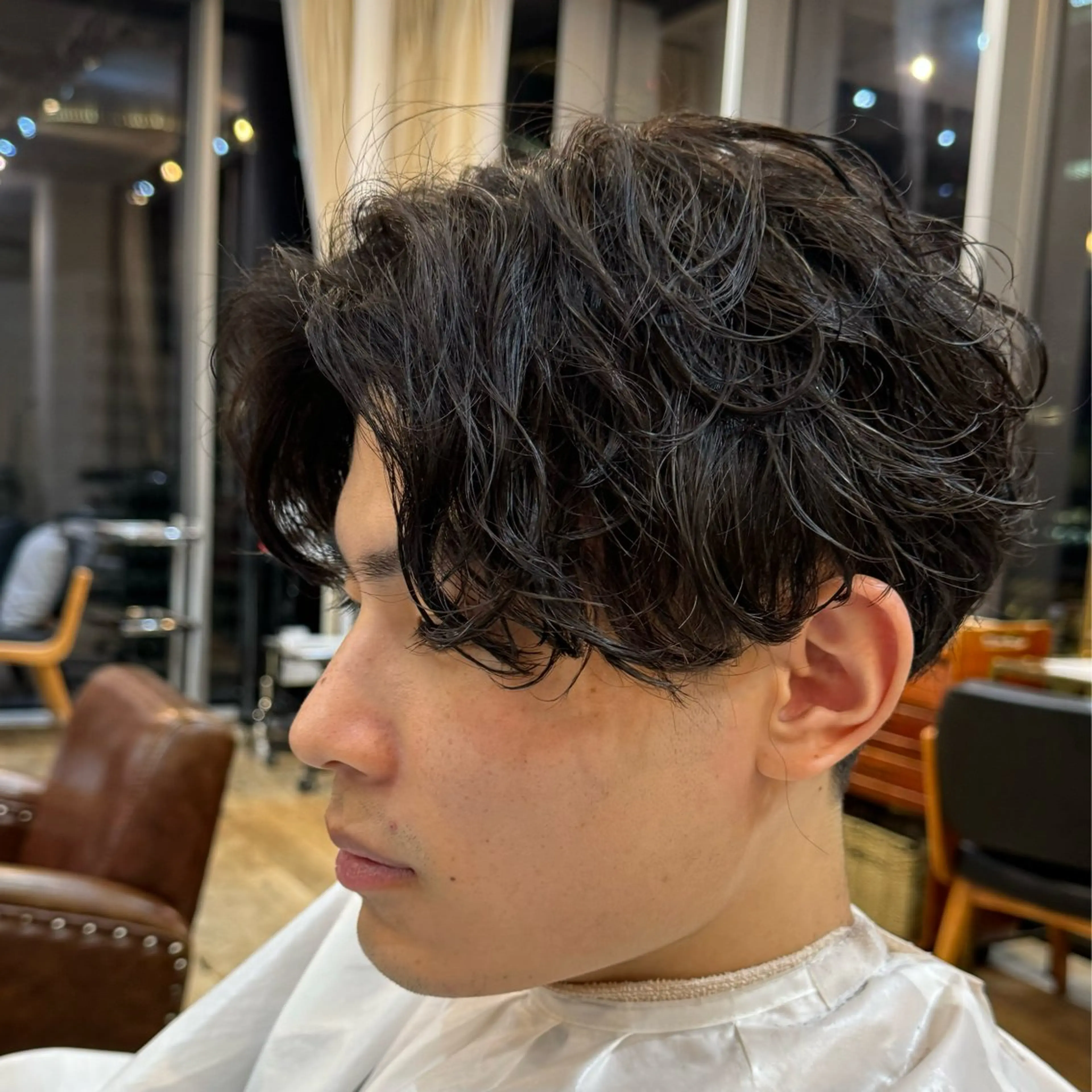 パーマ メンズ 🐋湊 ゆうき /レイヤーカット🫧のヘアスタイル