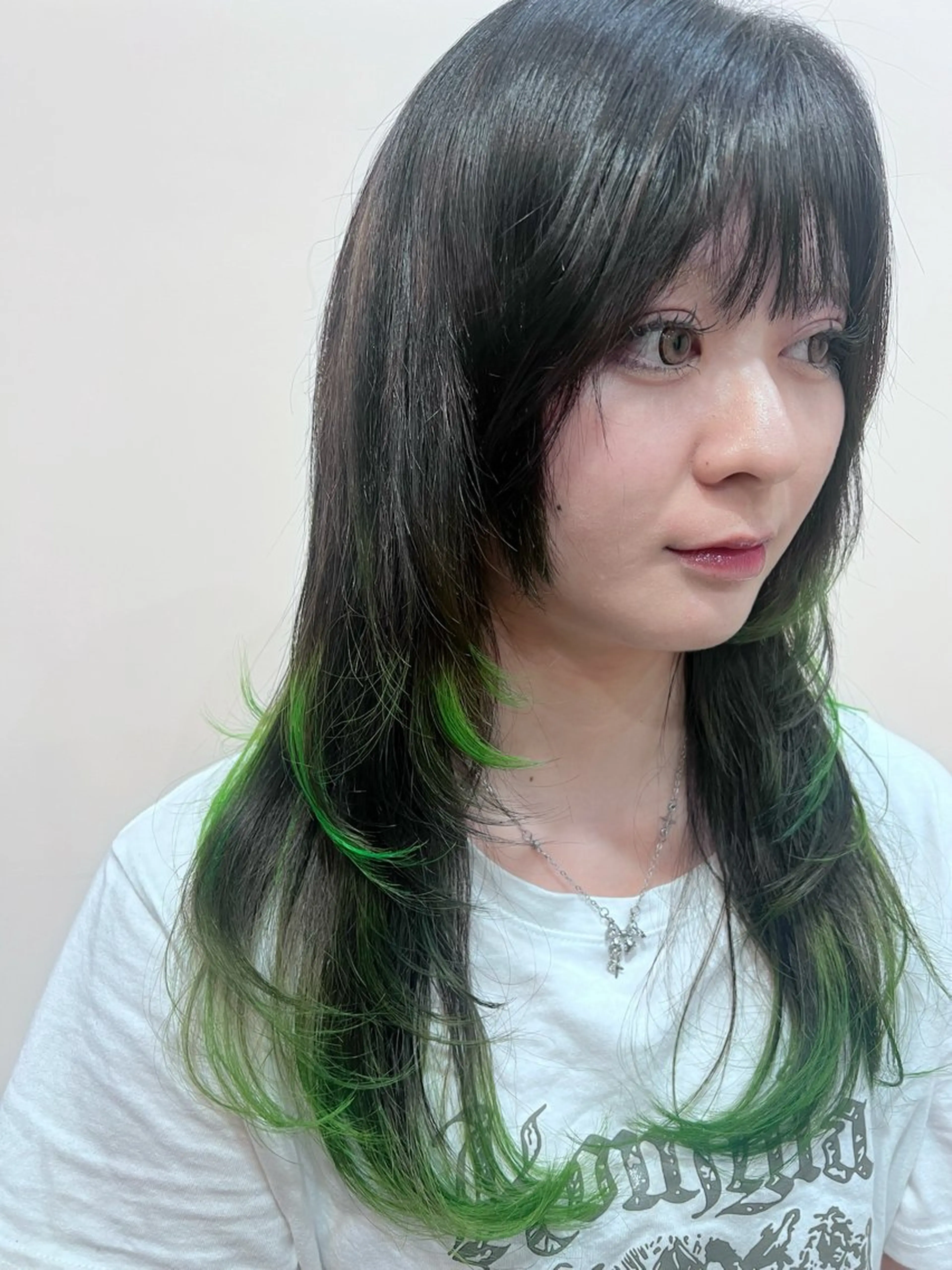 ロング カラー レイヤーカット VISAGE Quon所属・中原 元のヘアスタイル