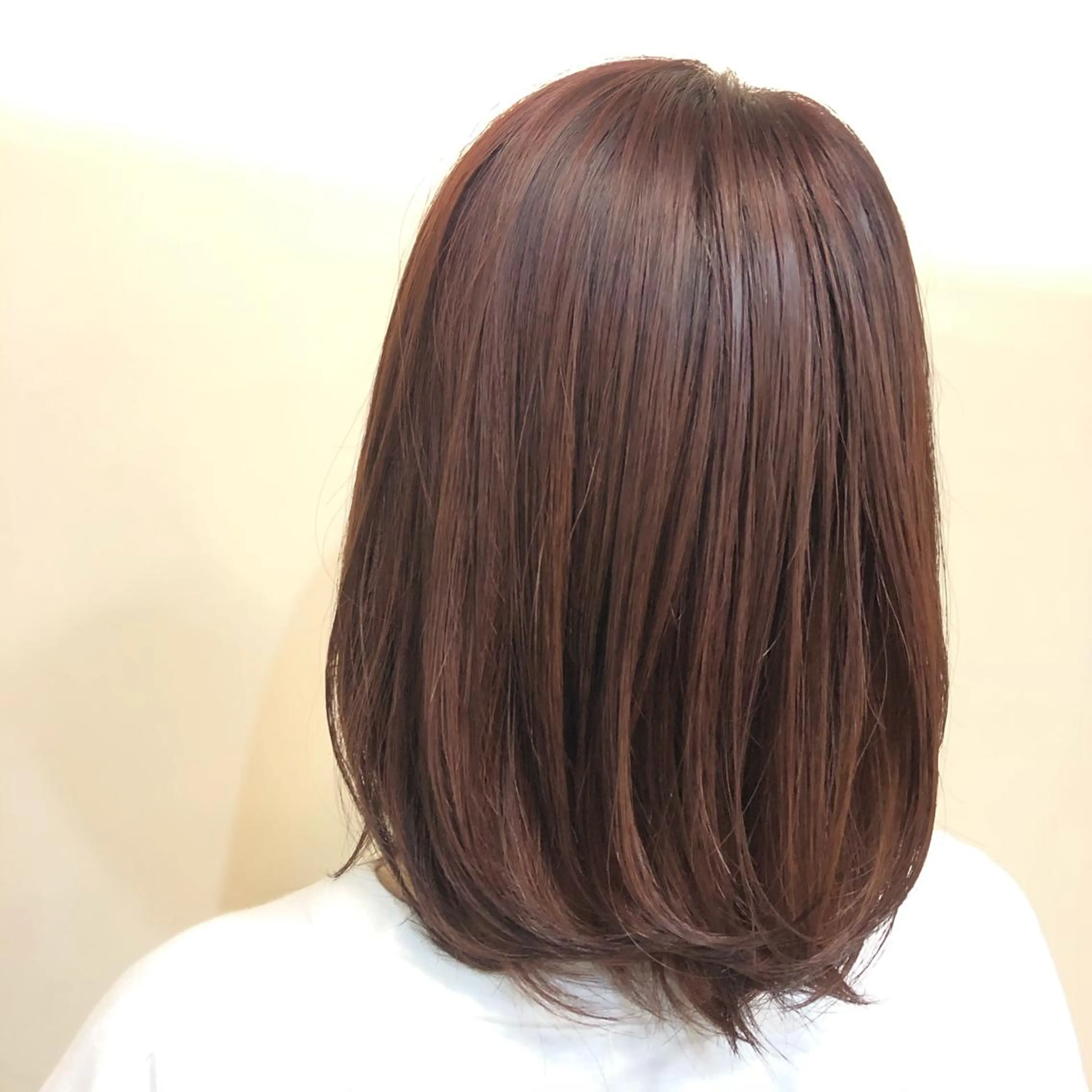 カラー ブラウンカラー オレンジ オレンジブラウン 似合わせ小顔ショート マッシュ/渋谷/宍戸のヘアスタイル
