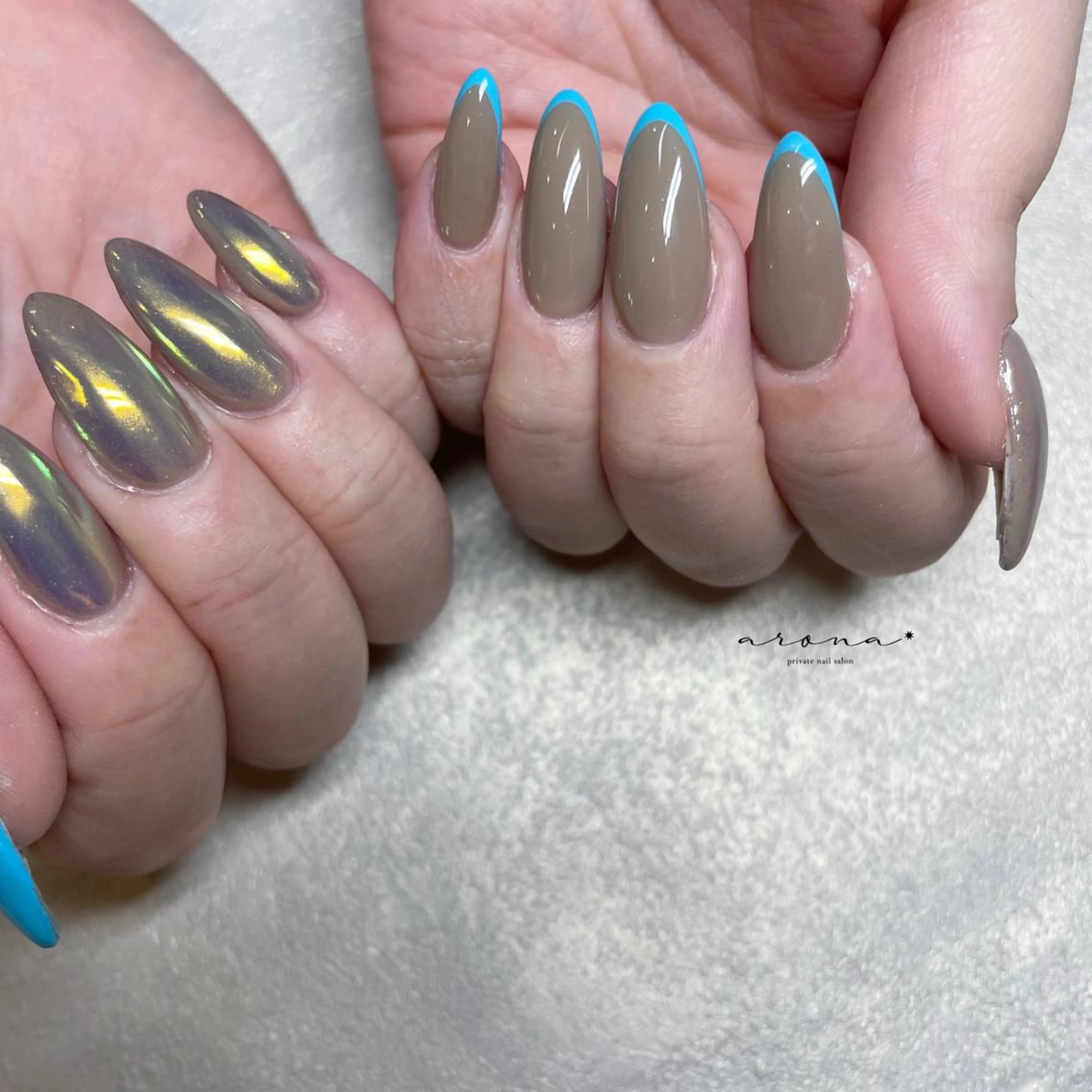 ネイル オーロラネイル ハンドネイル nail salon ✷aronaのネイルデザイン