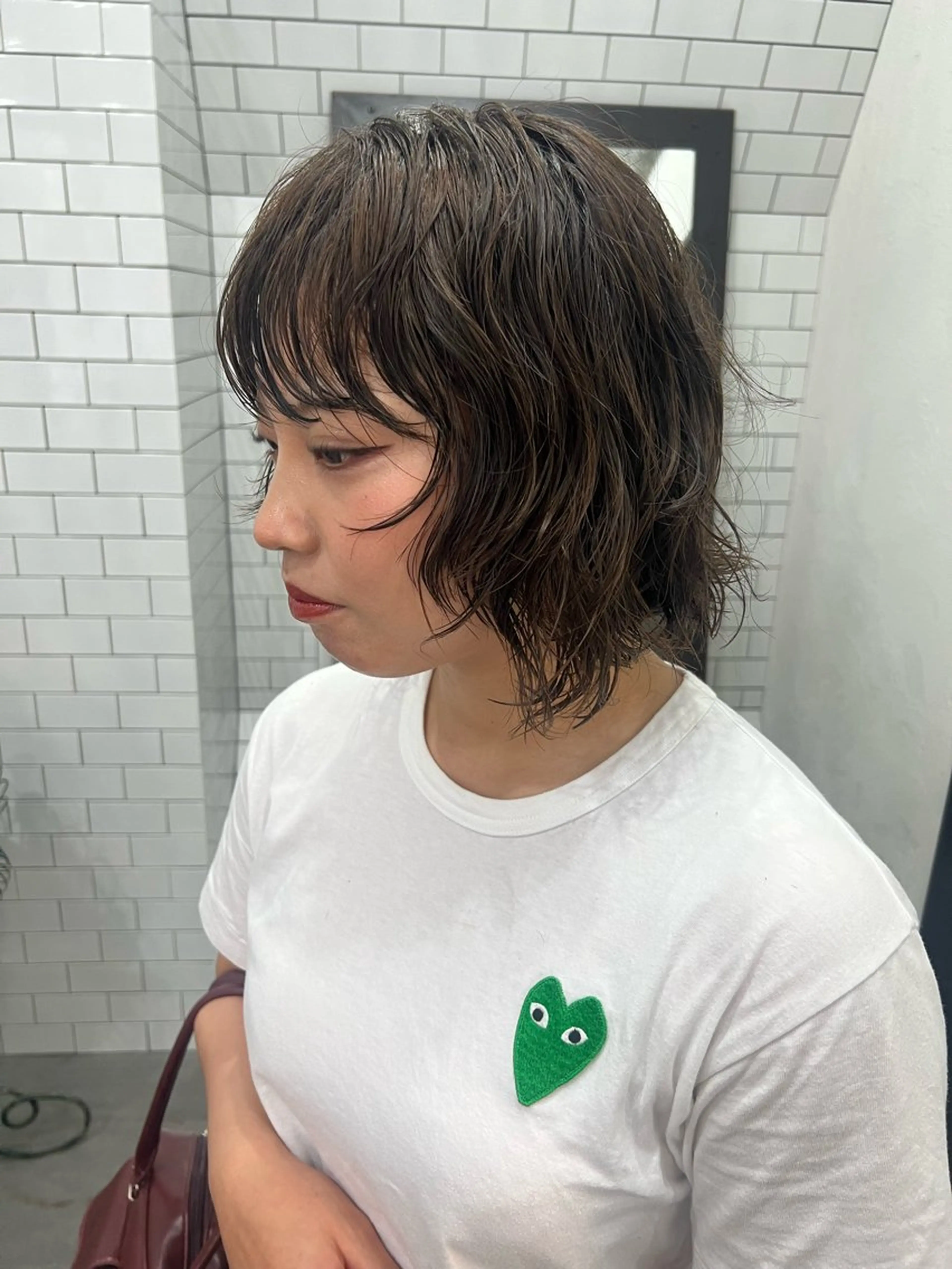 ショート カット パーマ 紙屋町ショート /ボブ　パーマ河内蓮のヘアスタイル