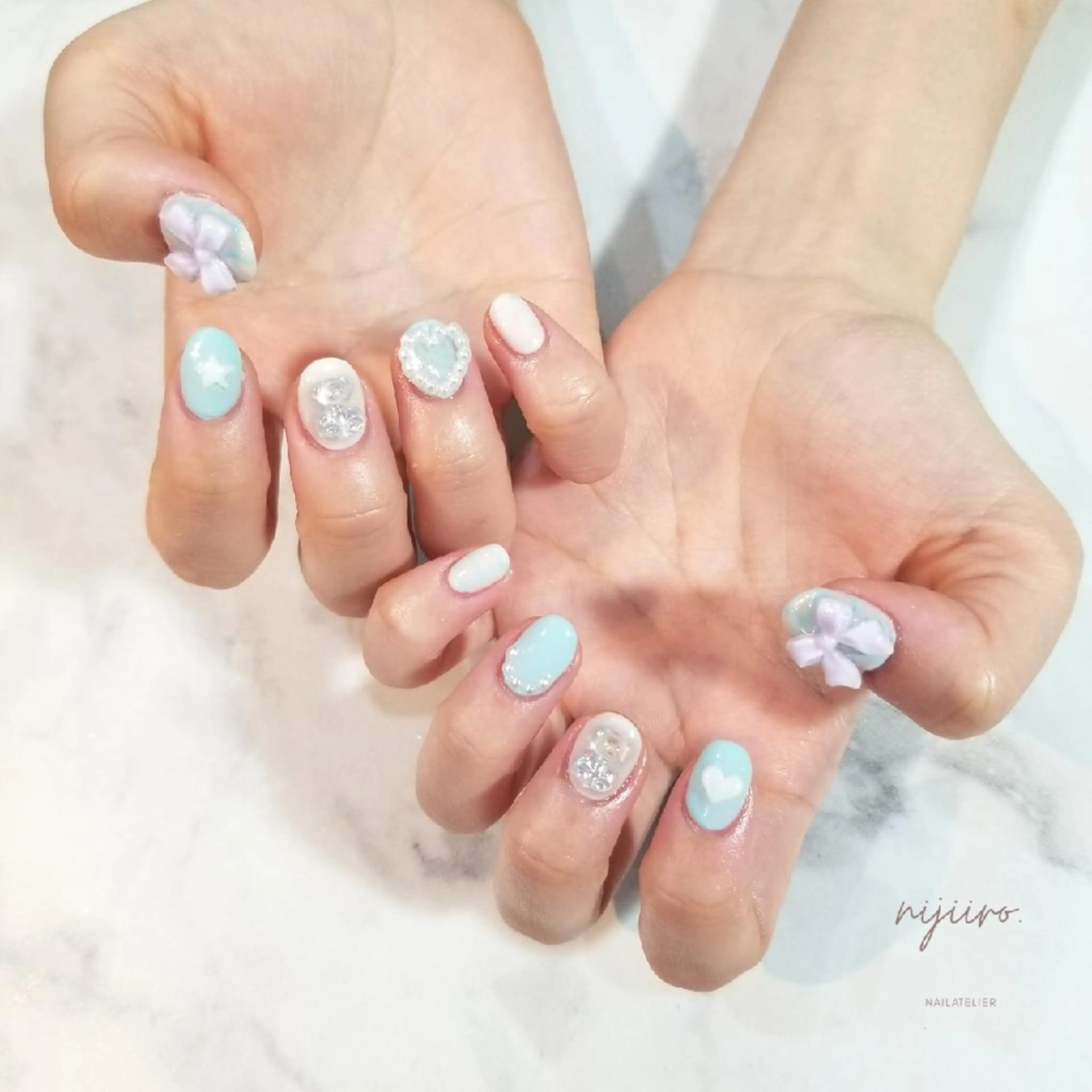 ネイル 持ち込み ハンドネイル nailatelier nijiiro.所属・nijiiro🌈 サトウのネイルデザイン