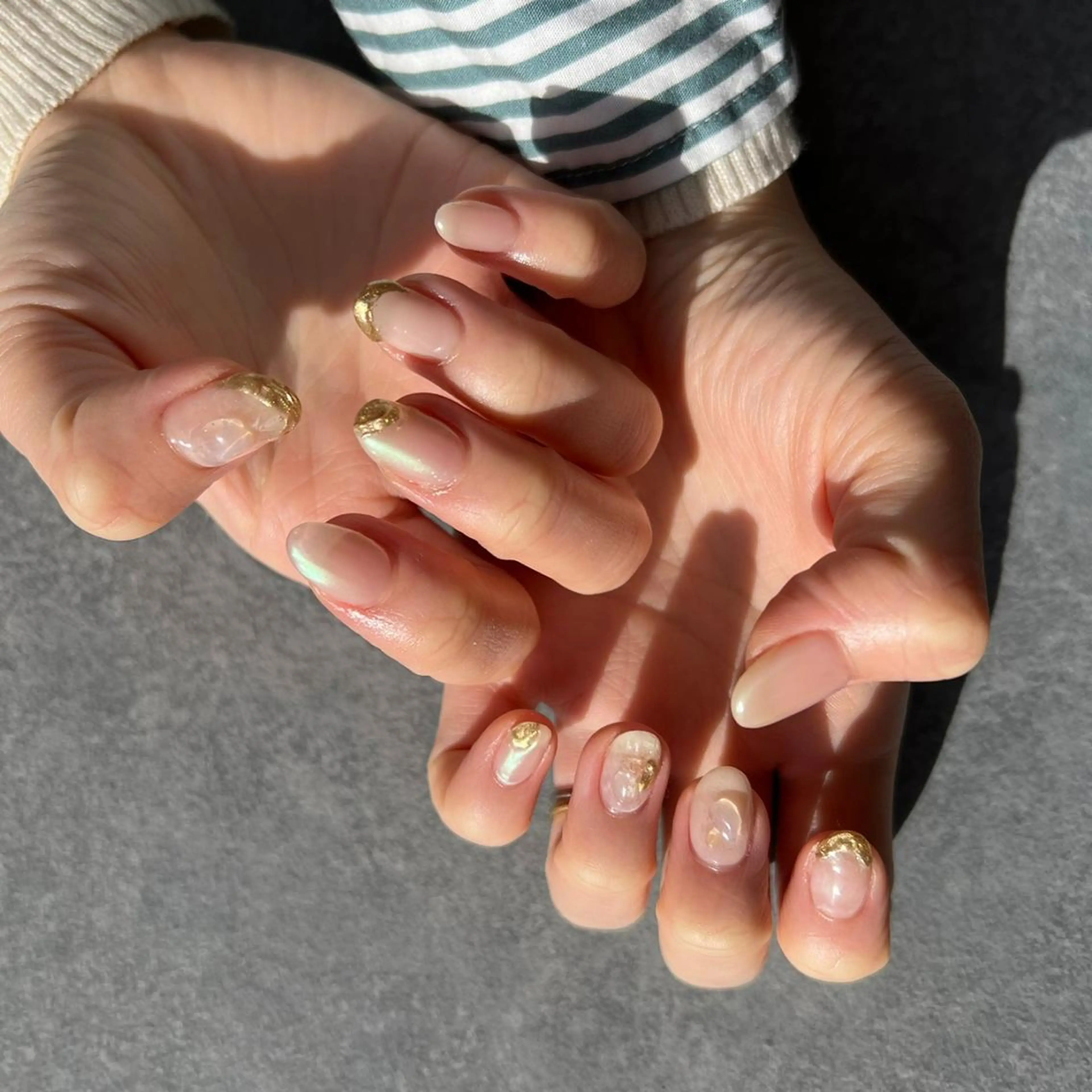 ネイル ジェルネイル ミラーネイル パラジェル パラジェル登録サロン N°nail 立川のネイルデザイン