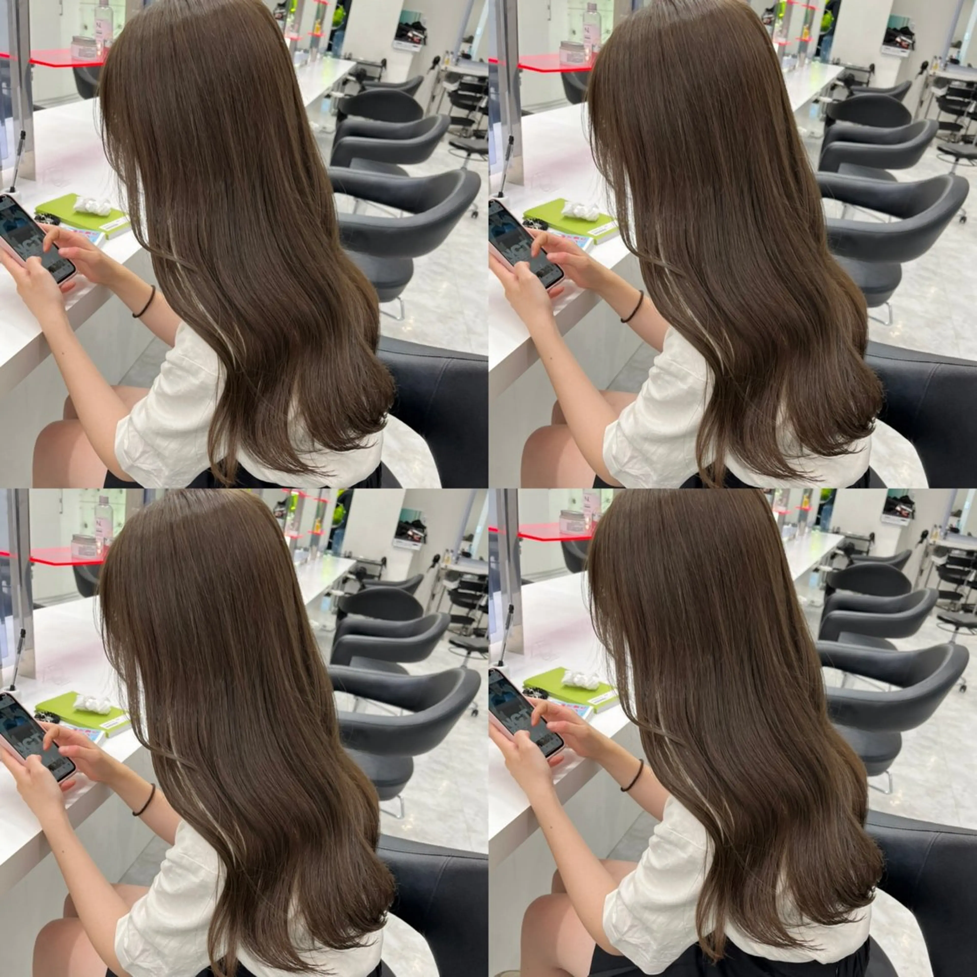 ロング カラー カット 縮毛矯正 💖透け感ベージュ KOTA💖のヘアスタイル