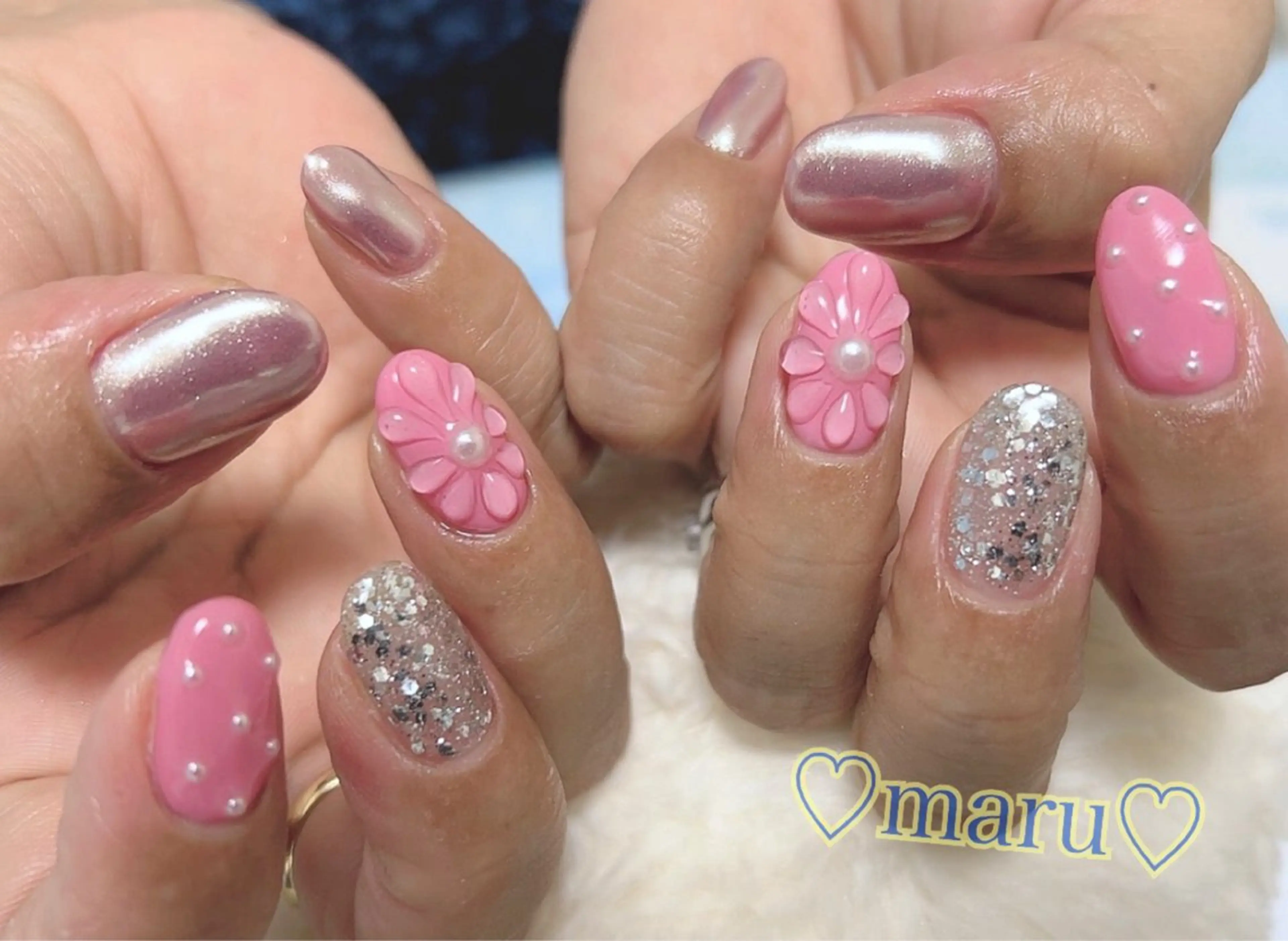 ネイル ハンドネイル フットネイル まるみ ♡のネイルデザイン