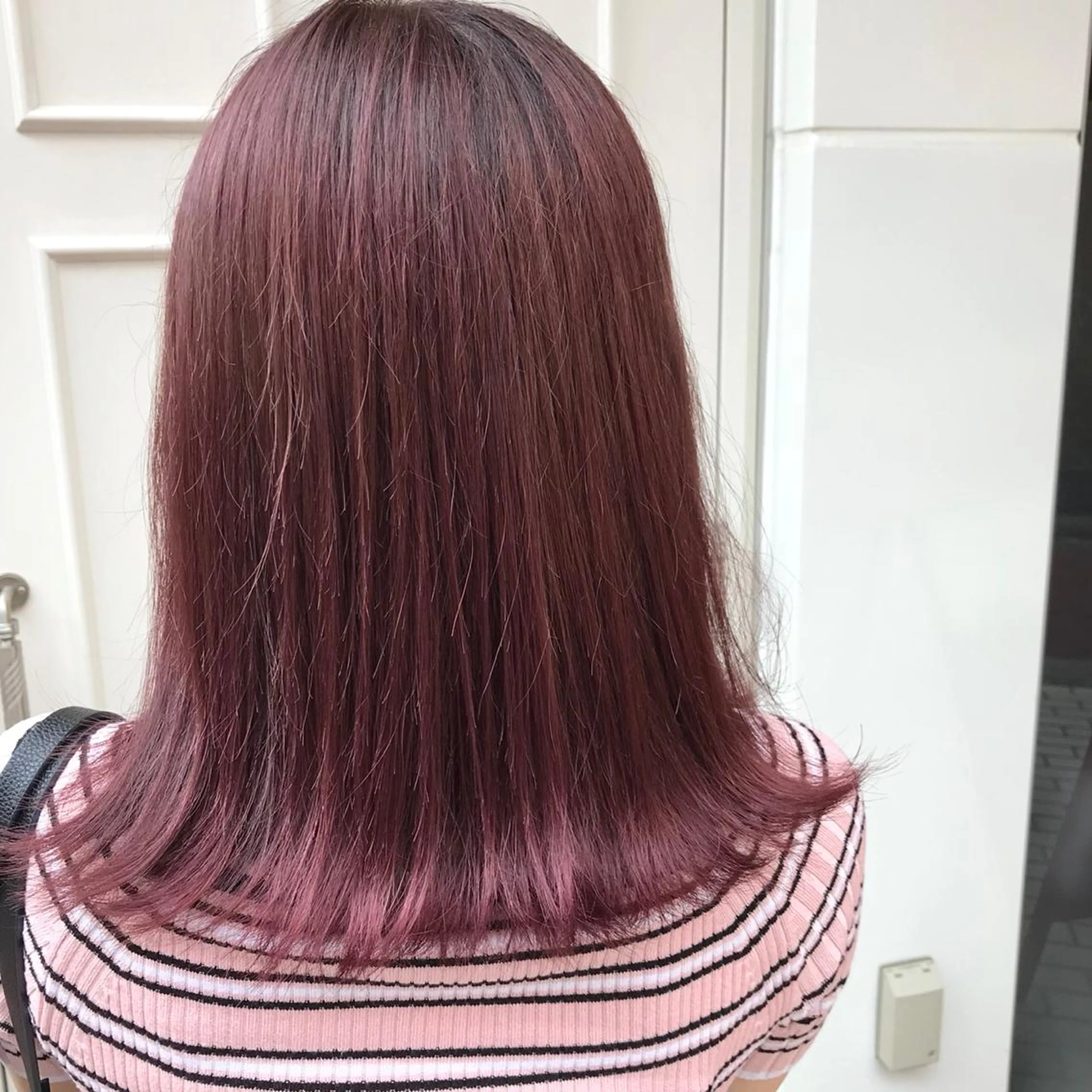 ミディアム カラー ピンクカラー 💈Blanco💈 カラー&ケア🌈のヘアスタイル
