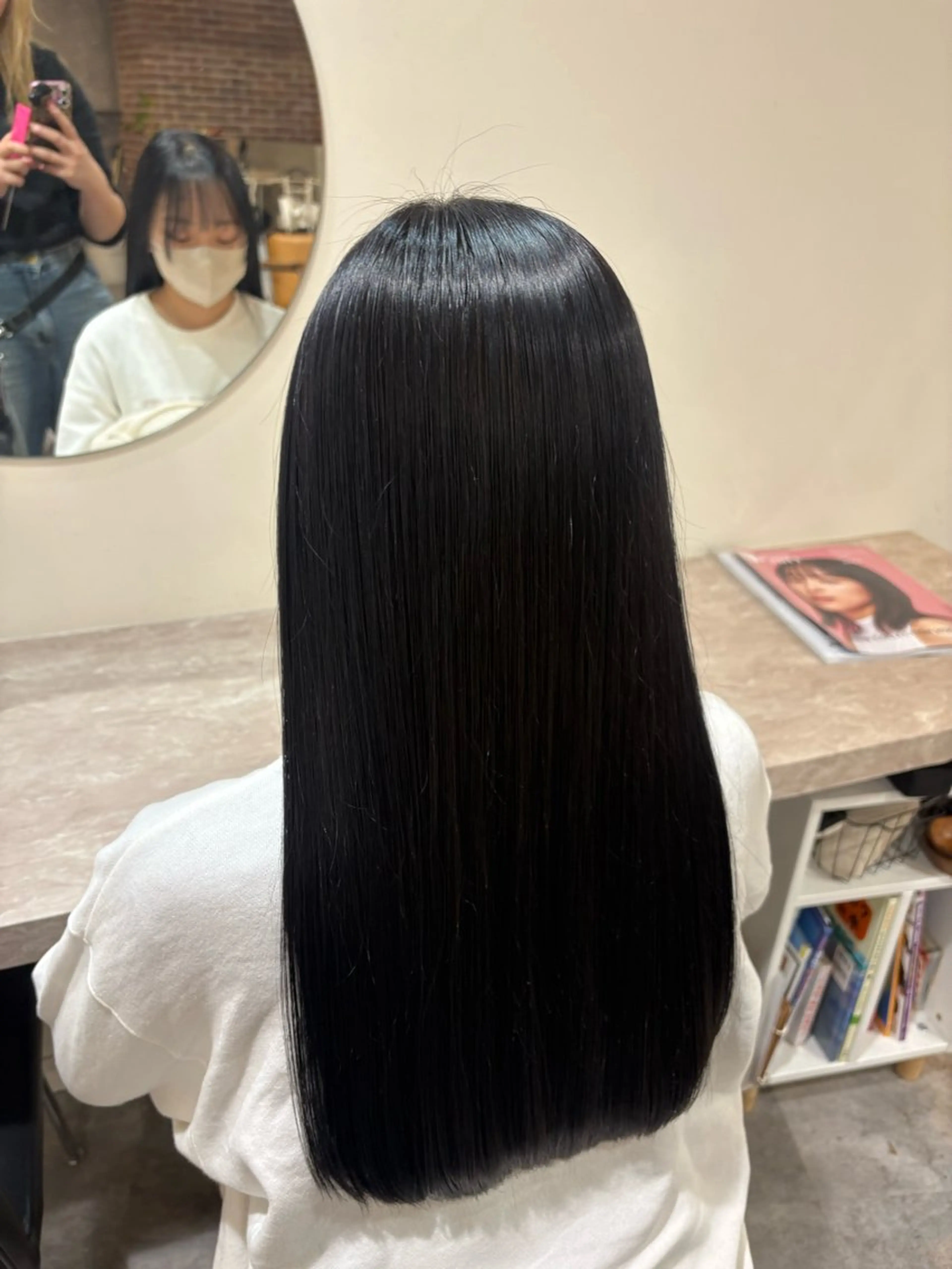 ロング 韓国スタイル/うる艶 透明感カラー♡アイリのヘアスタイル