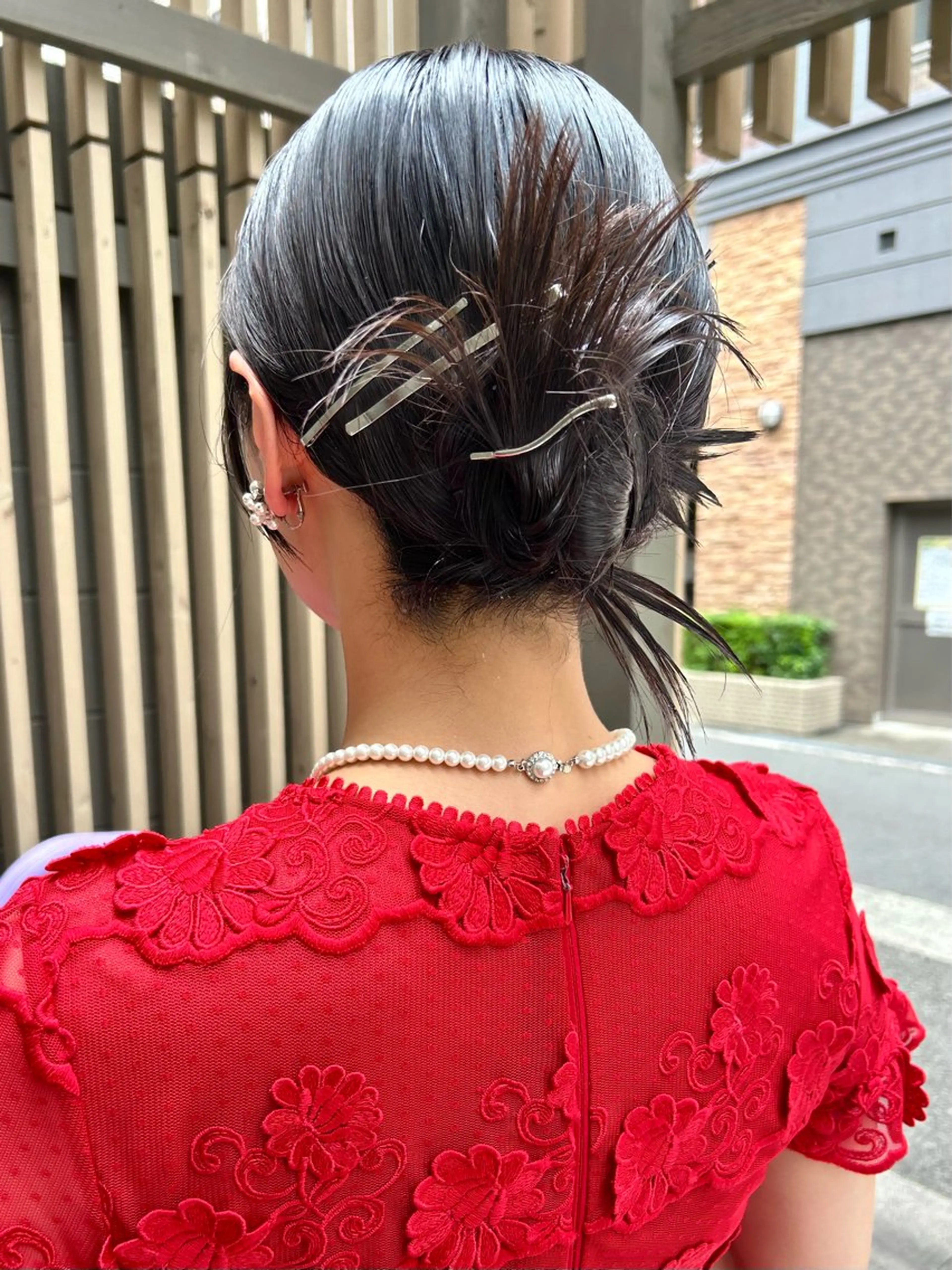 ミディアム ヘアセット BROUN®所属・NACA /江坂/カットモデルのヘアスタイル