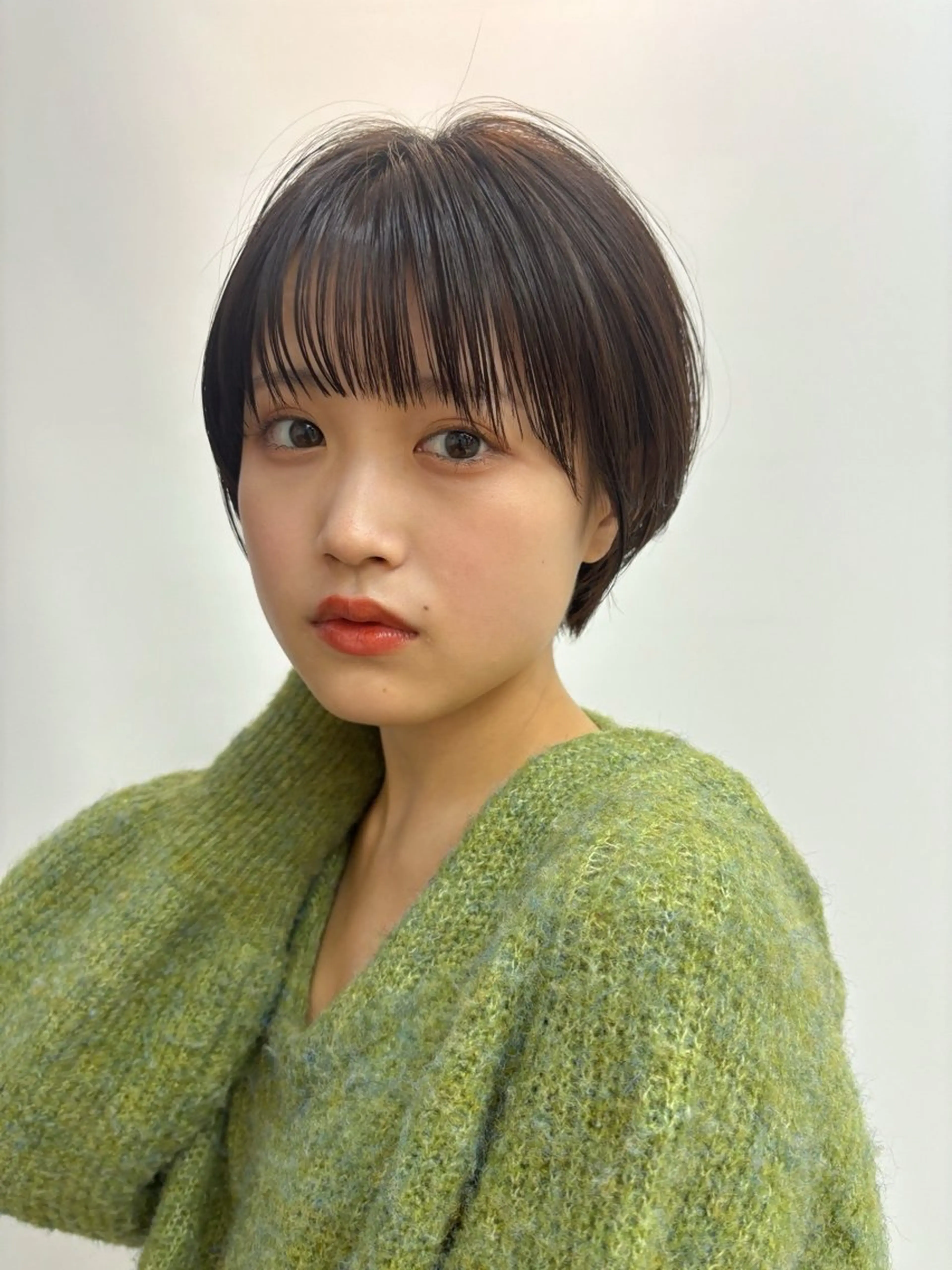 ショート 透明感抜群オリーブ/ ショウキのヘアスタイル